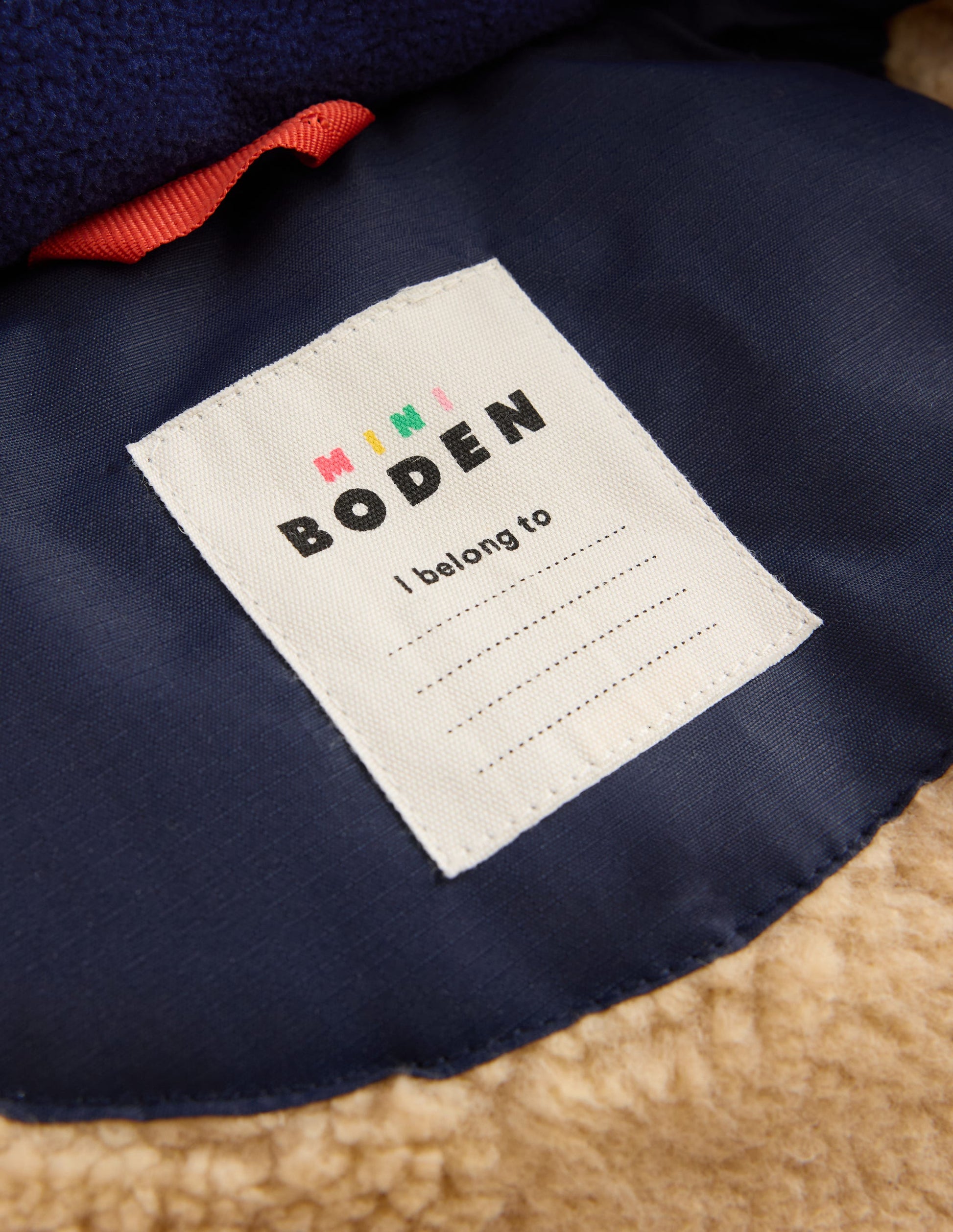 Borg Lined Puffer Coat-College Navy-9