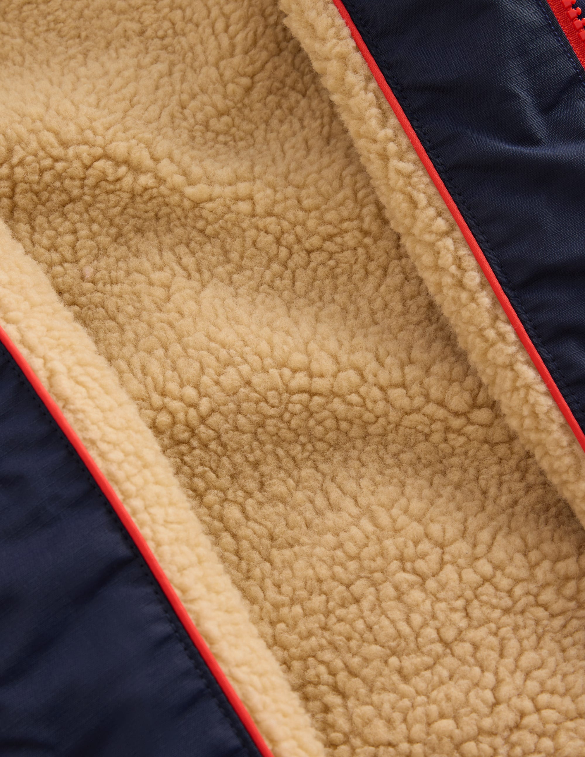 Borg Lined Puffer Coat-College Navy - Image 10