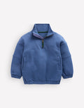 Half-zip Sweatshirt-Denim Blue