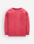 Relaxed Seam Detail T-shirt-Winter Blush