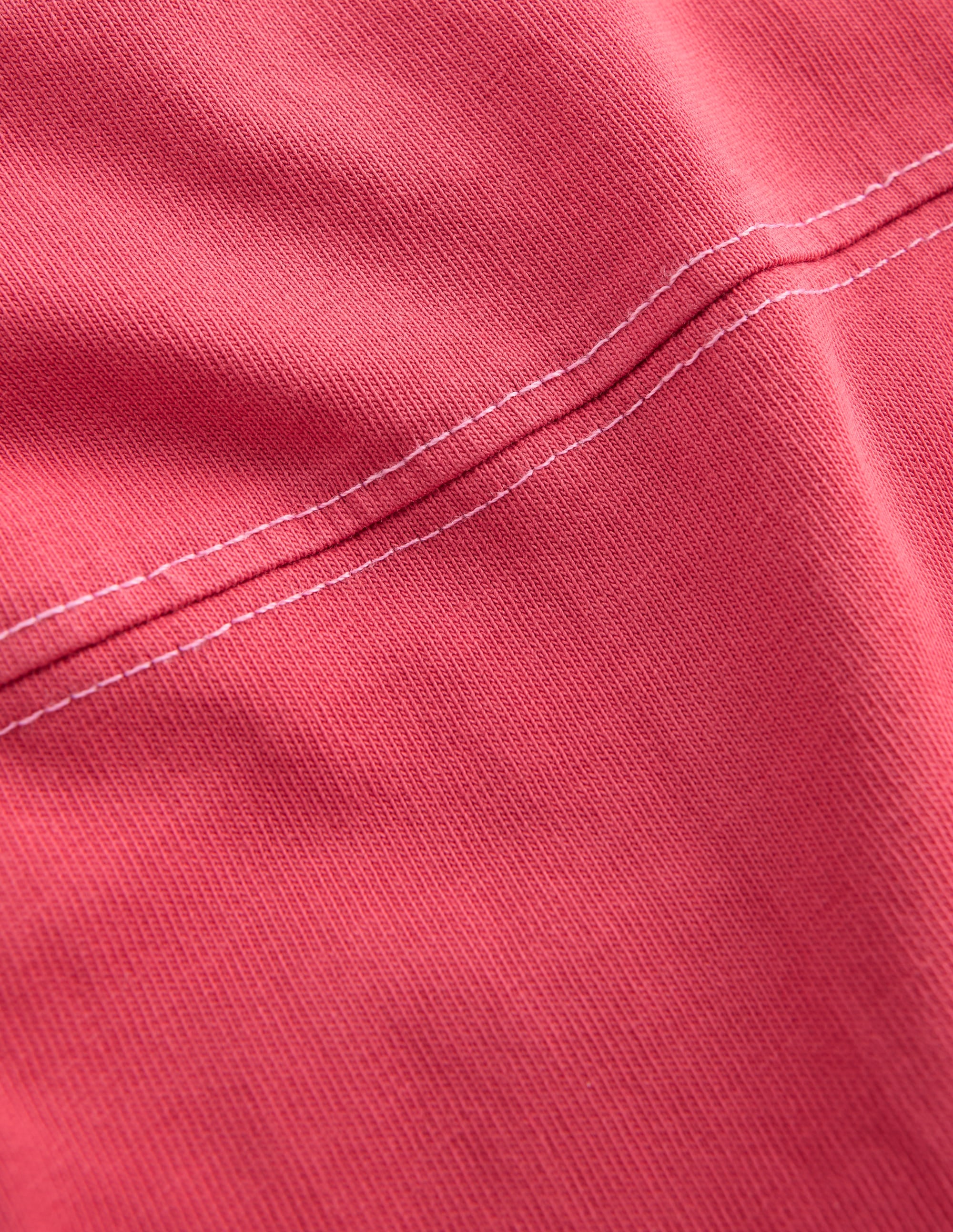 Relaxed Seam Detail T-shirt-Winter Blush - Image 3
