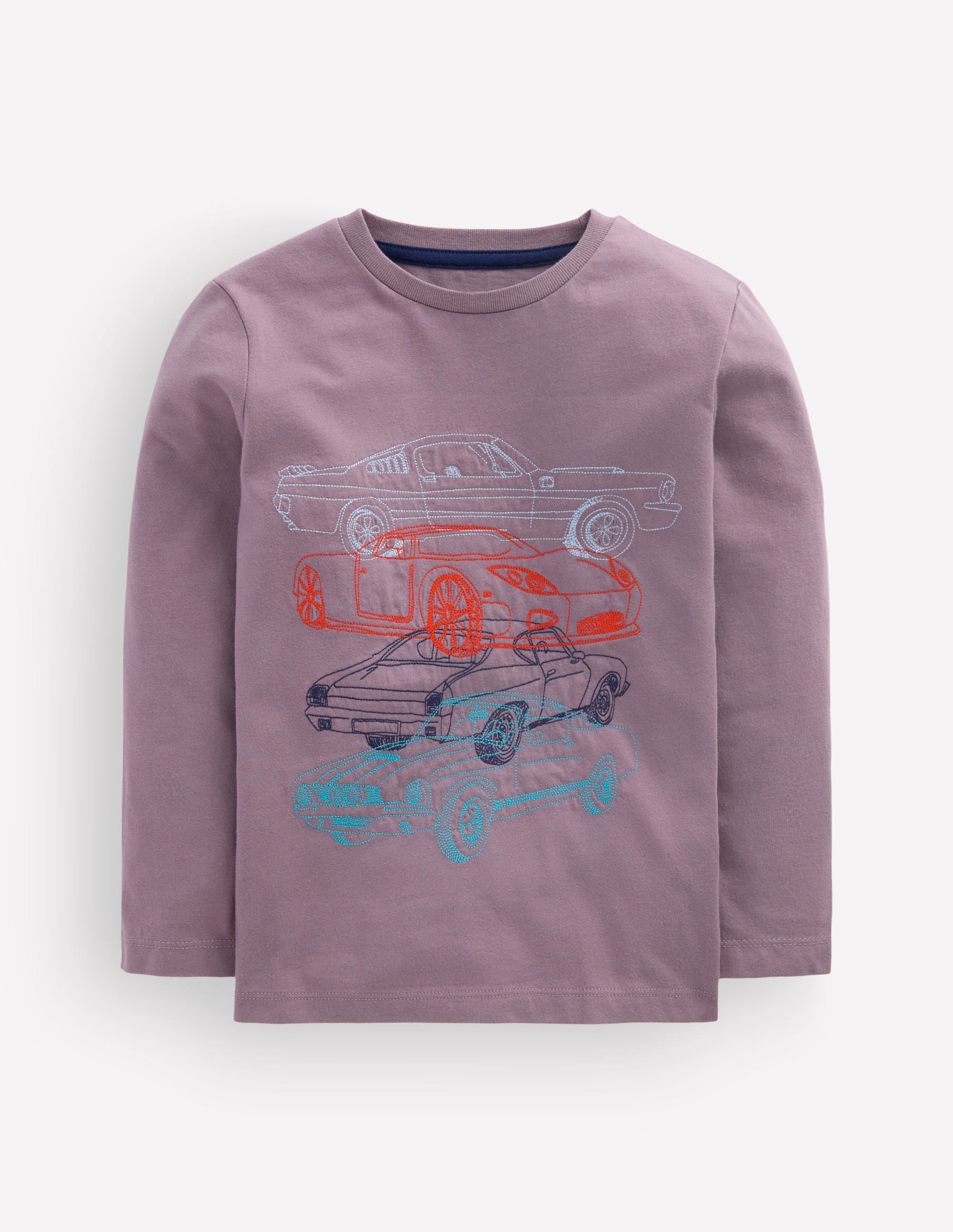 Stacking Superstitch T-shirt-GREY RIDGE COOL CARS-1