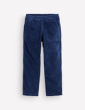 Pull-on Cord Trousers-Starboard Blue