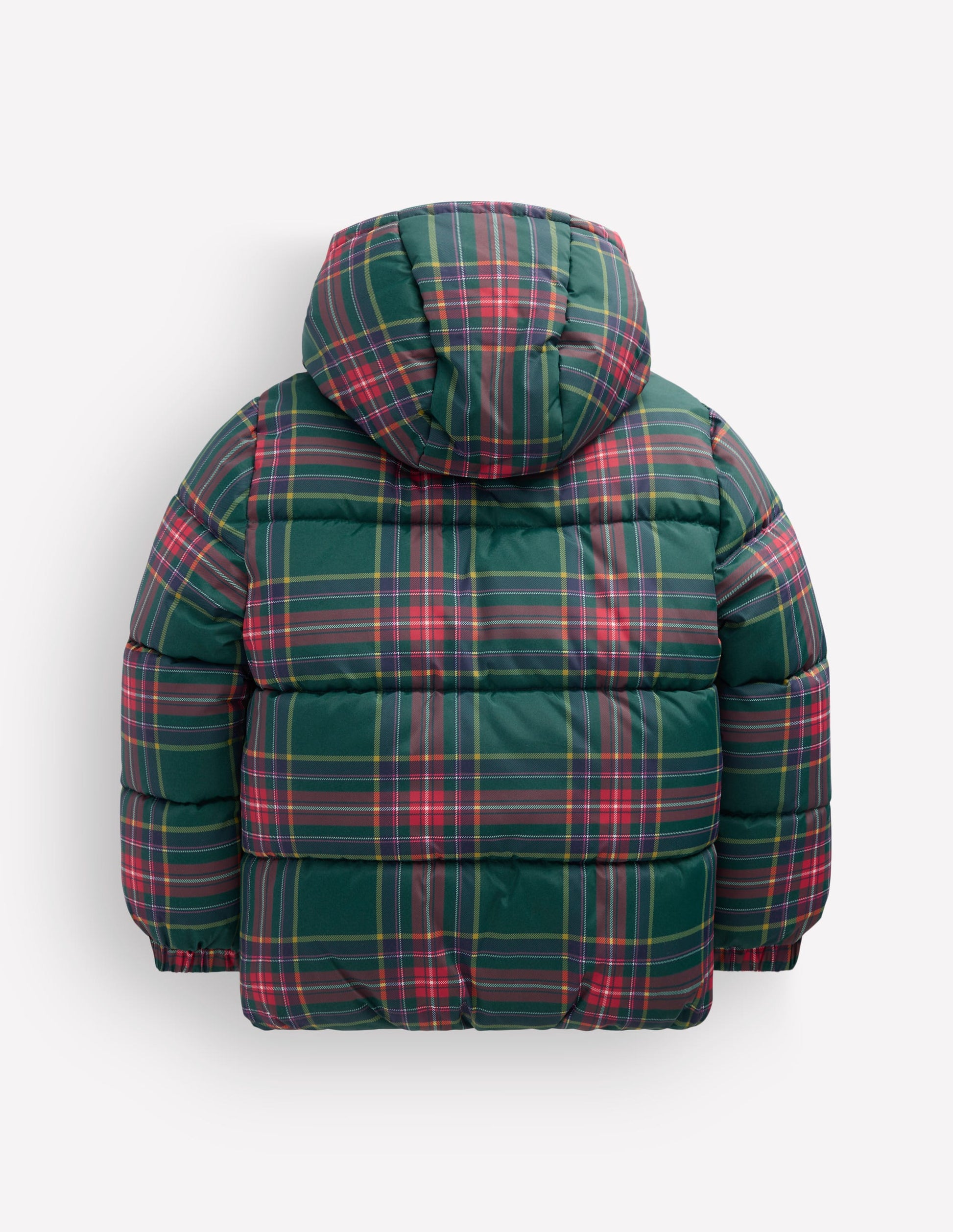 Fun Padded Coat-Green Check-7
