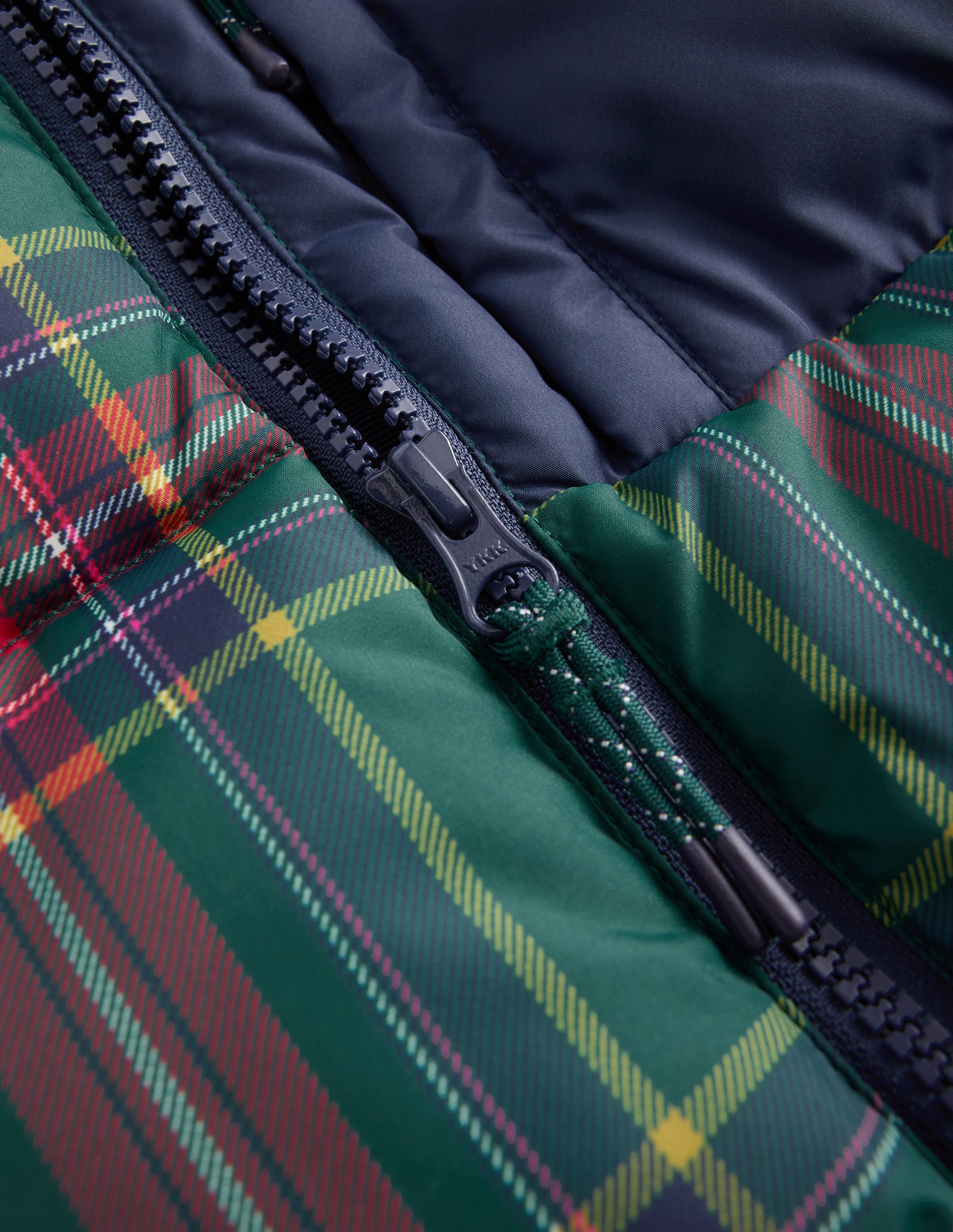 Fun Padded Coat-Green Check - Image 8