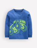 Neon Superstitch T-shirt-Bluejay Monster Truck
