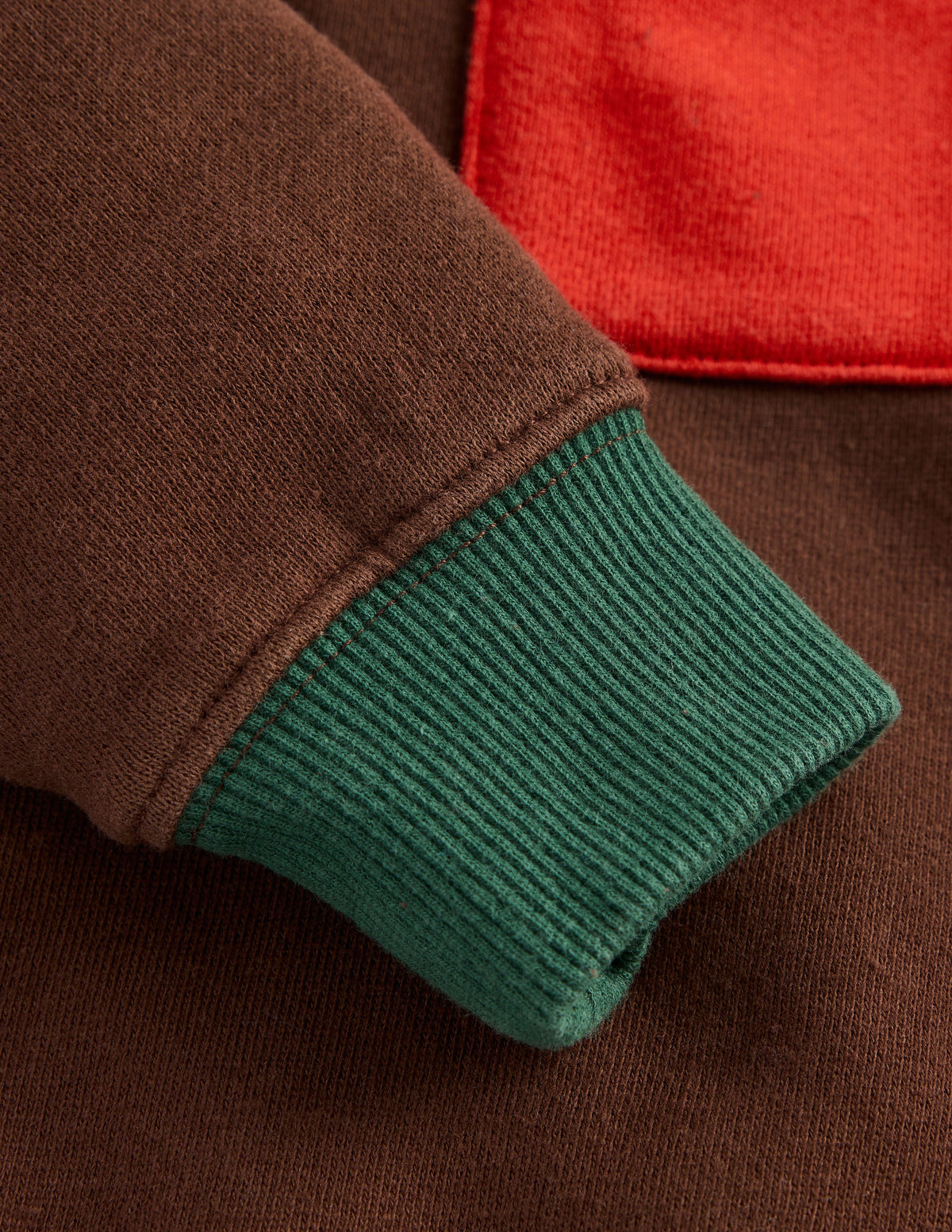 Colourblock Raglan-Raw Umber Colourblock - Image 3