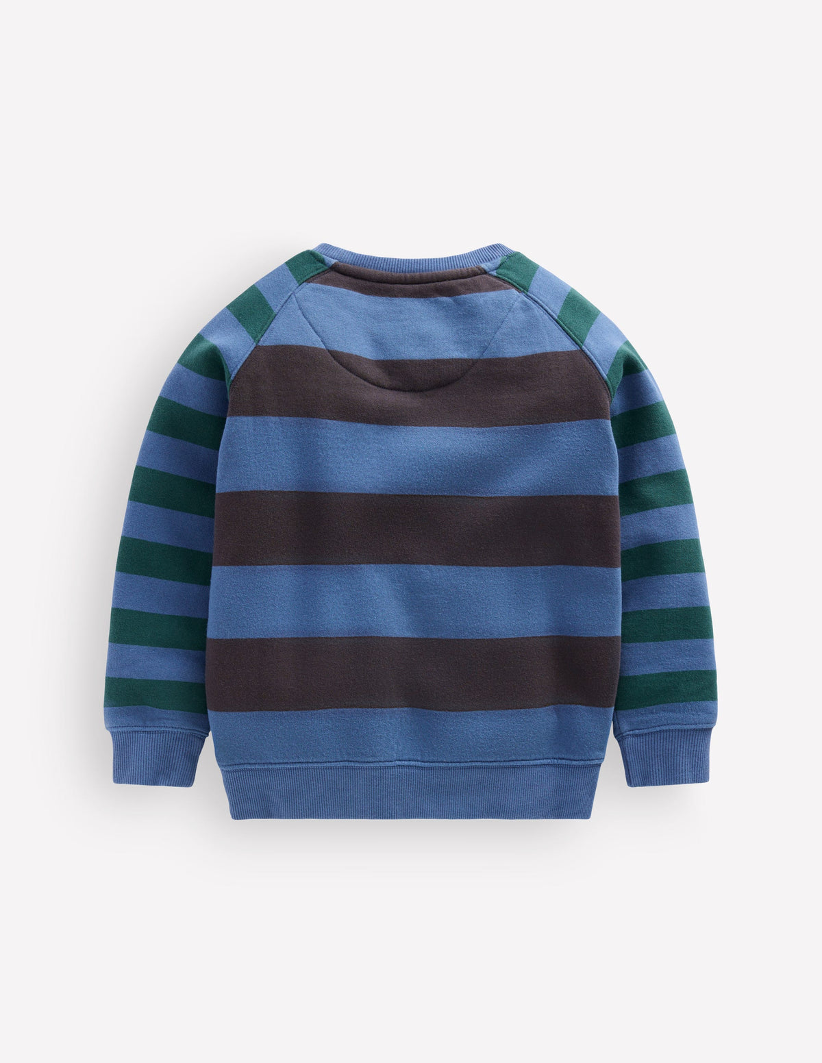 Colourblock Raglan-Blue Stripe - Image 3