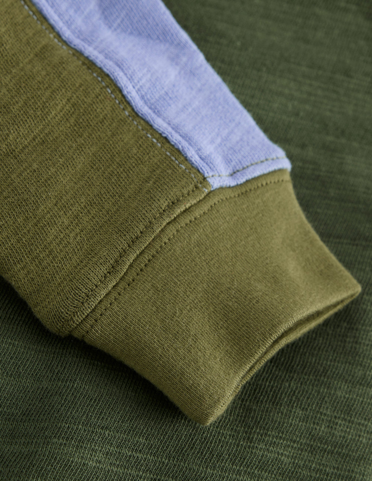 Colourblock Mid-weight T-Shirt-Brunswick Green Colourblock - Image 3