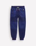 Warrior Knee Fleece Joggers-Denim Blue