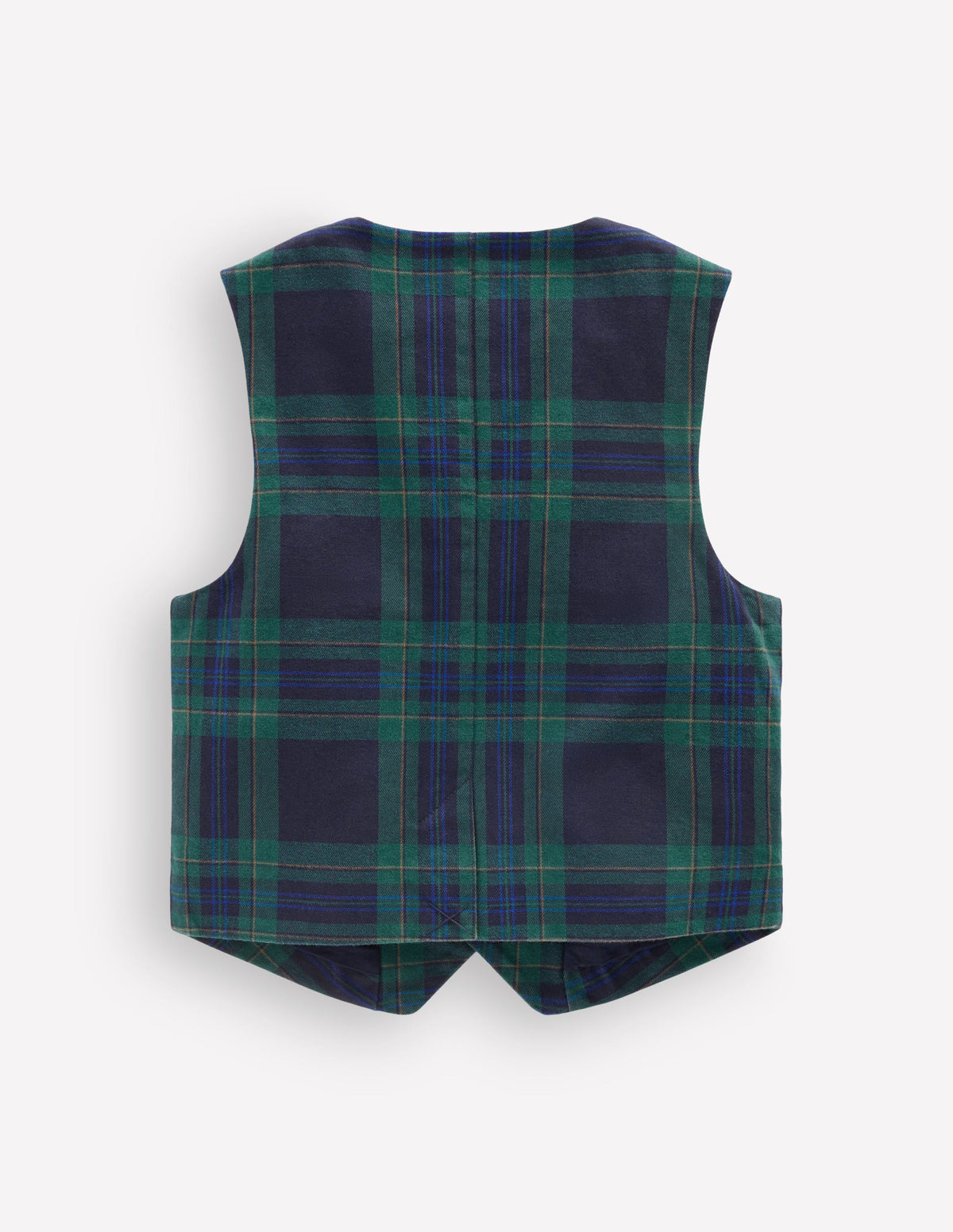 Check Waistcoat-Navy Check-2