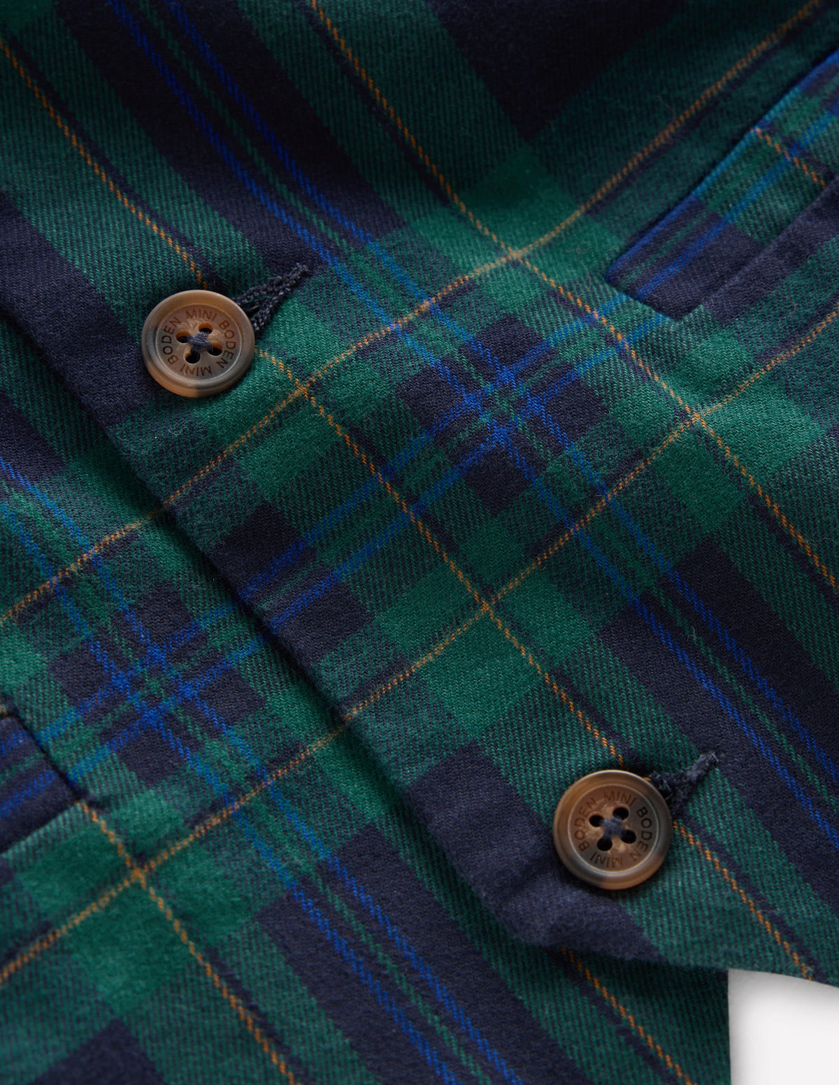 Check Waistcoat-Navy Check - Image 3