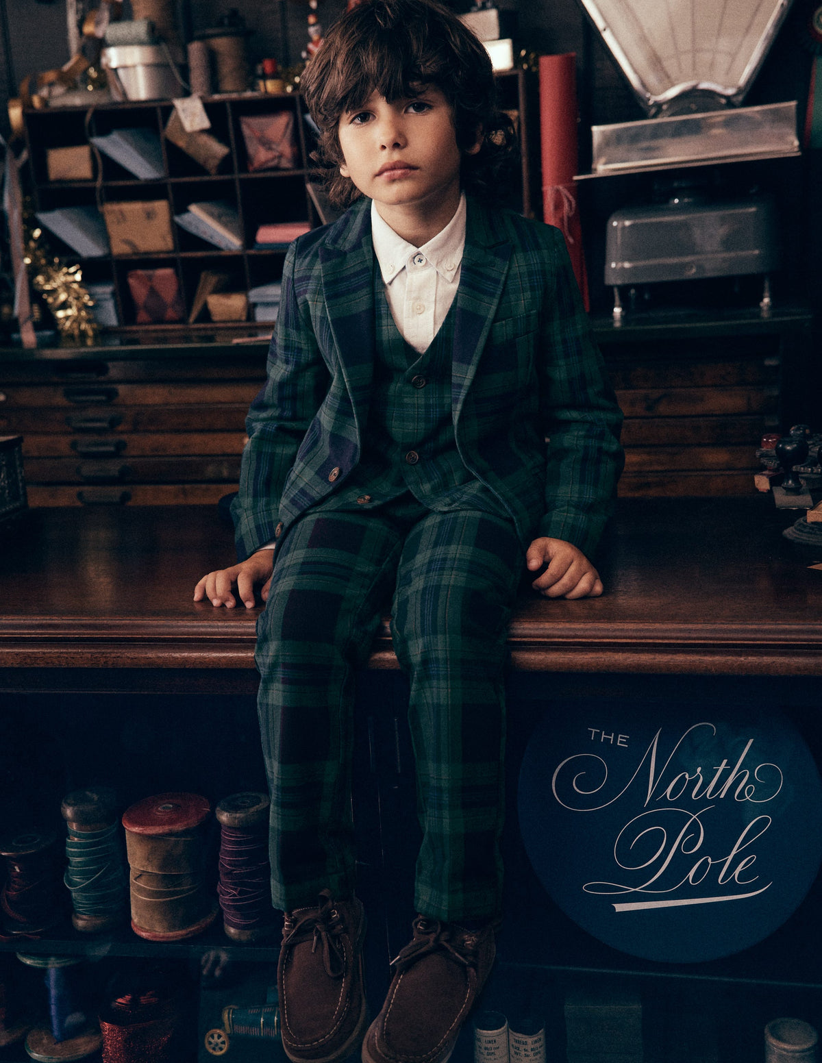 Smart Check Blazer-Navy Check-1