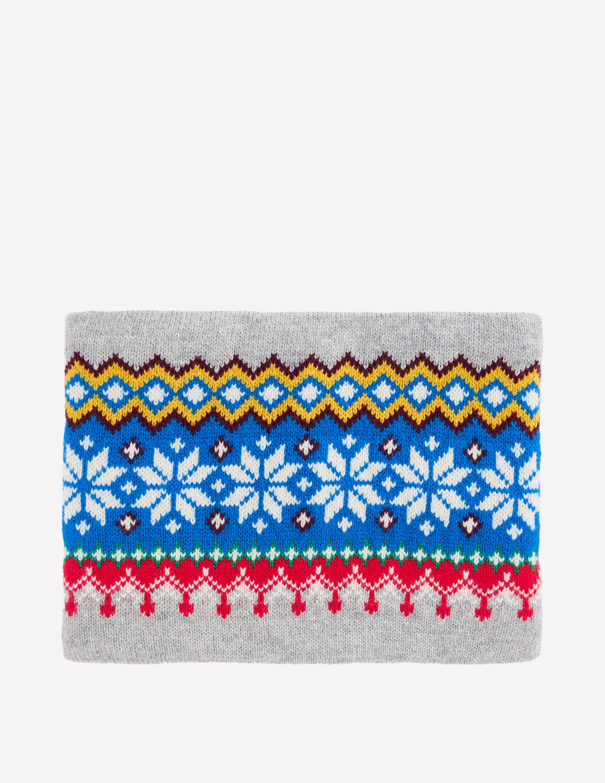 Fair Isle Snood-Grey Marl - Image 1