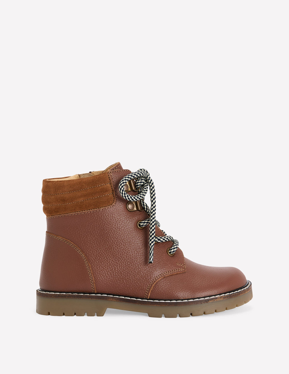 Lace Up Hiker Boots-Tan-1