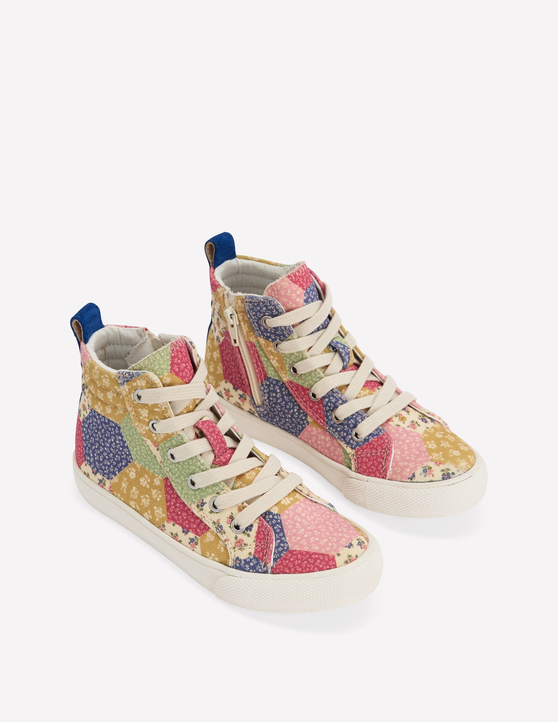 High Tops (Girls)-Patchwork Floral-2