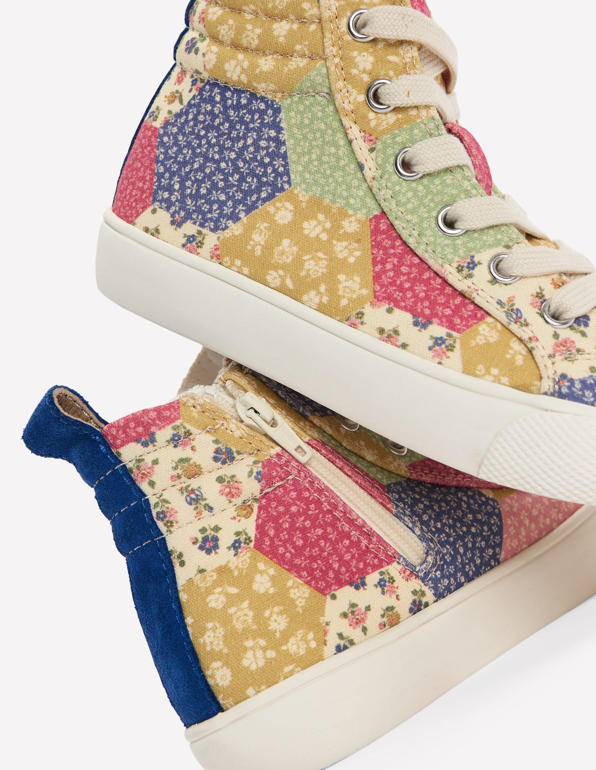 High Tops (Girls)-Patchwork Floral-3