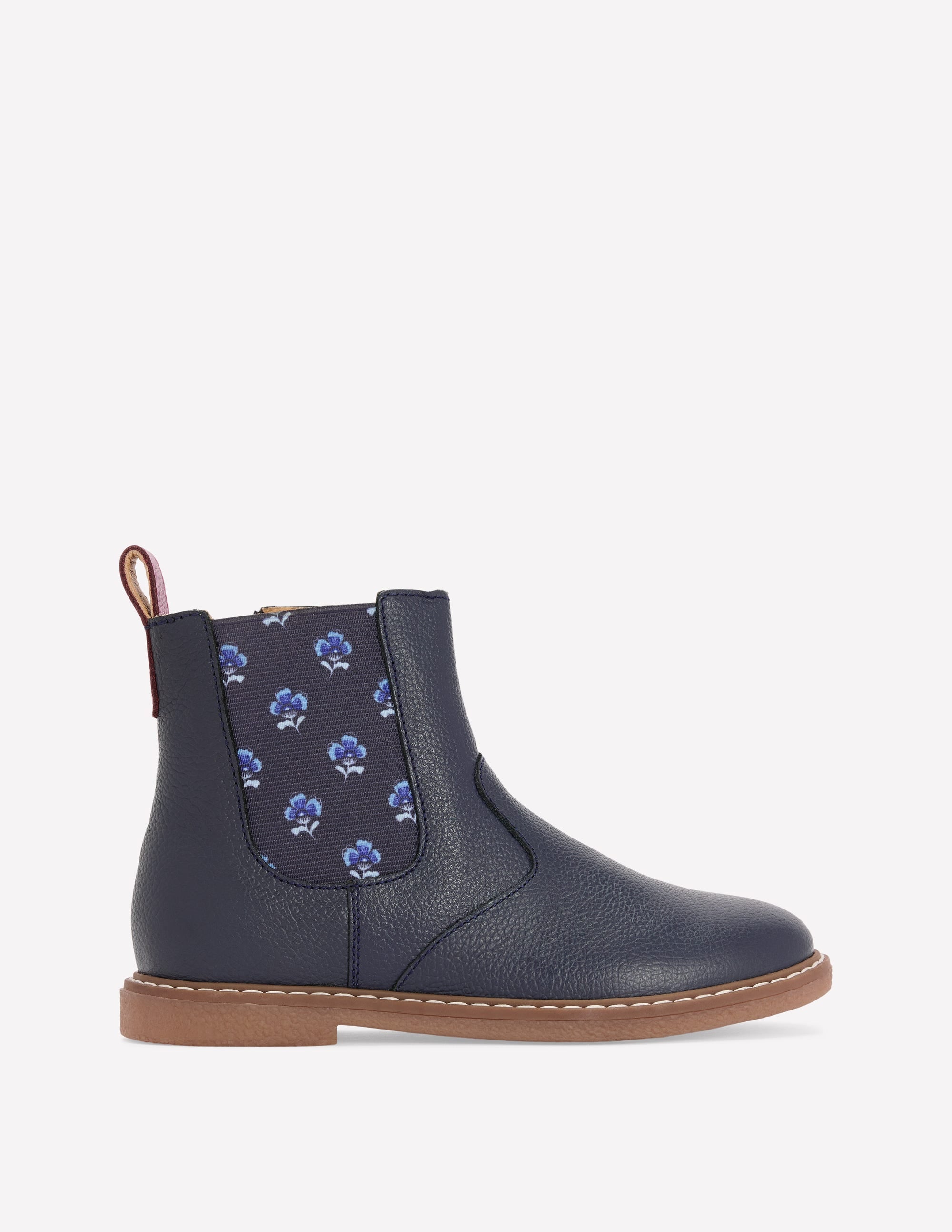 Chelsea Boots (Girls)-Navy Floral - Image 1