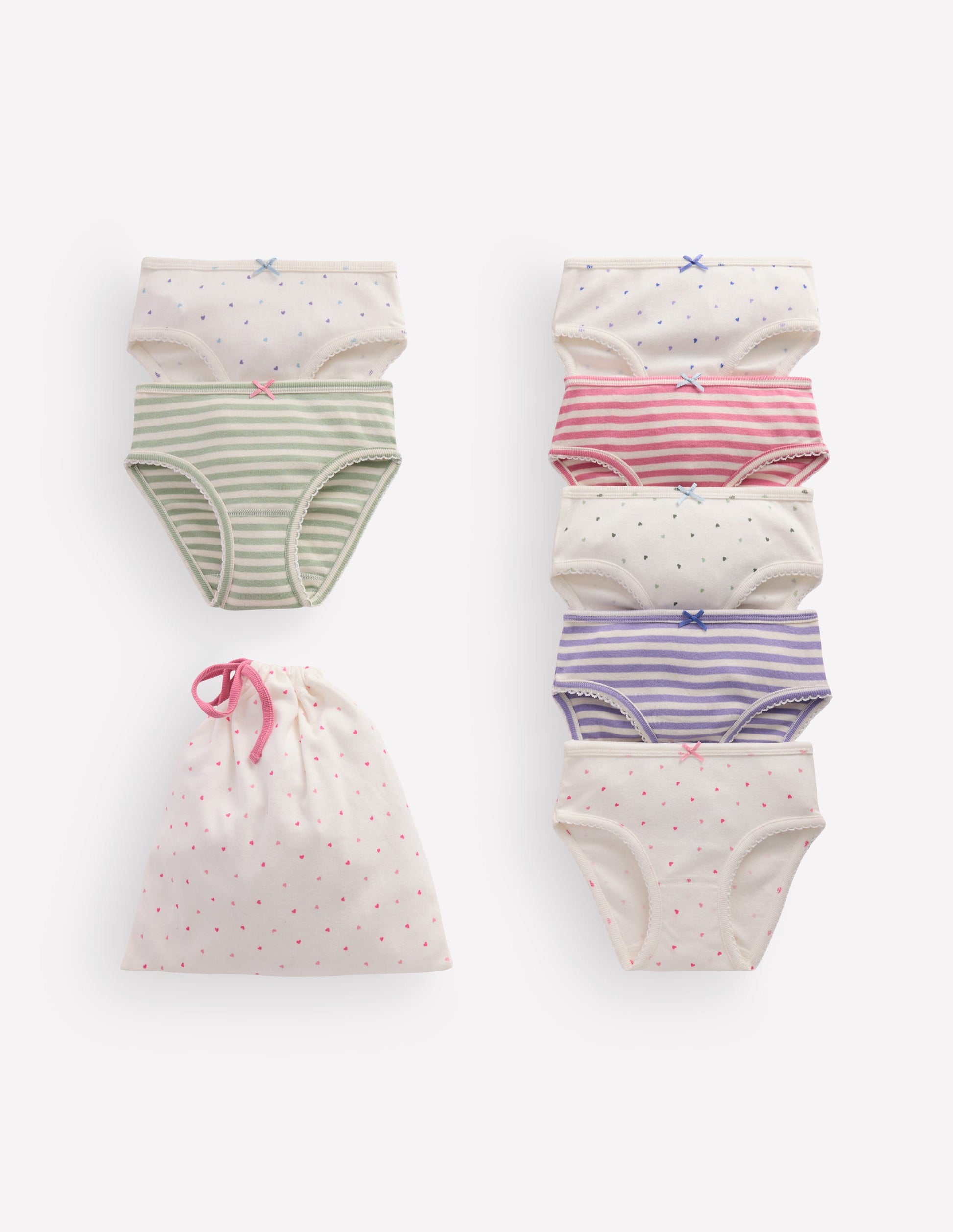 7 Pack Pants-Multi Hearts-1