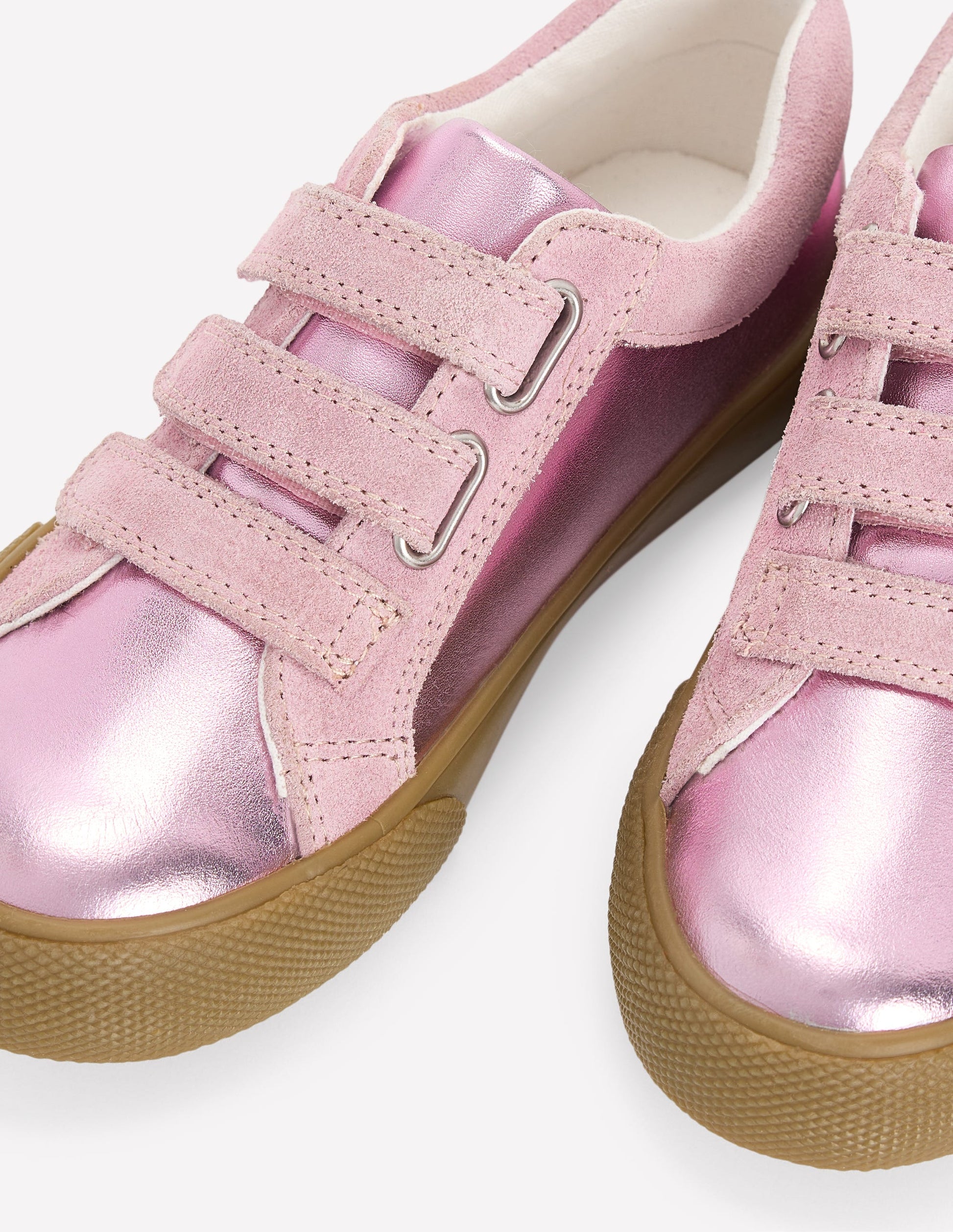 Velcro Low top-Pink Metallic-3