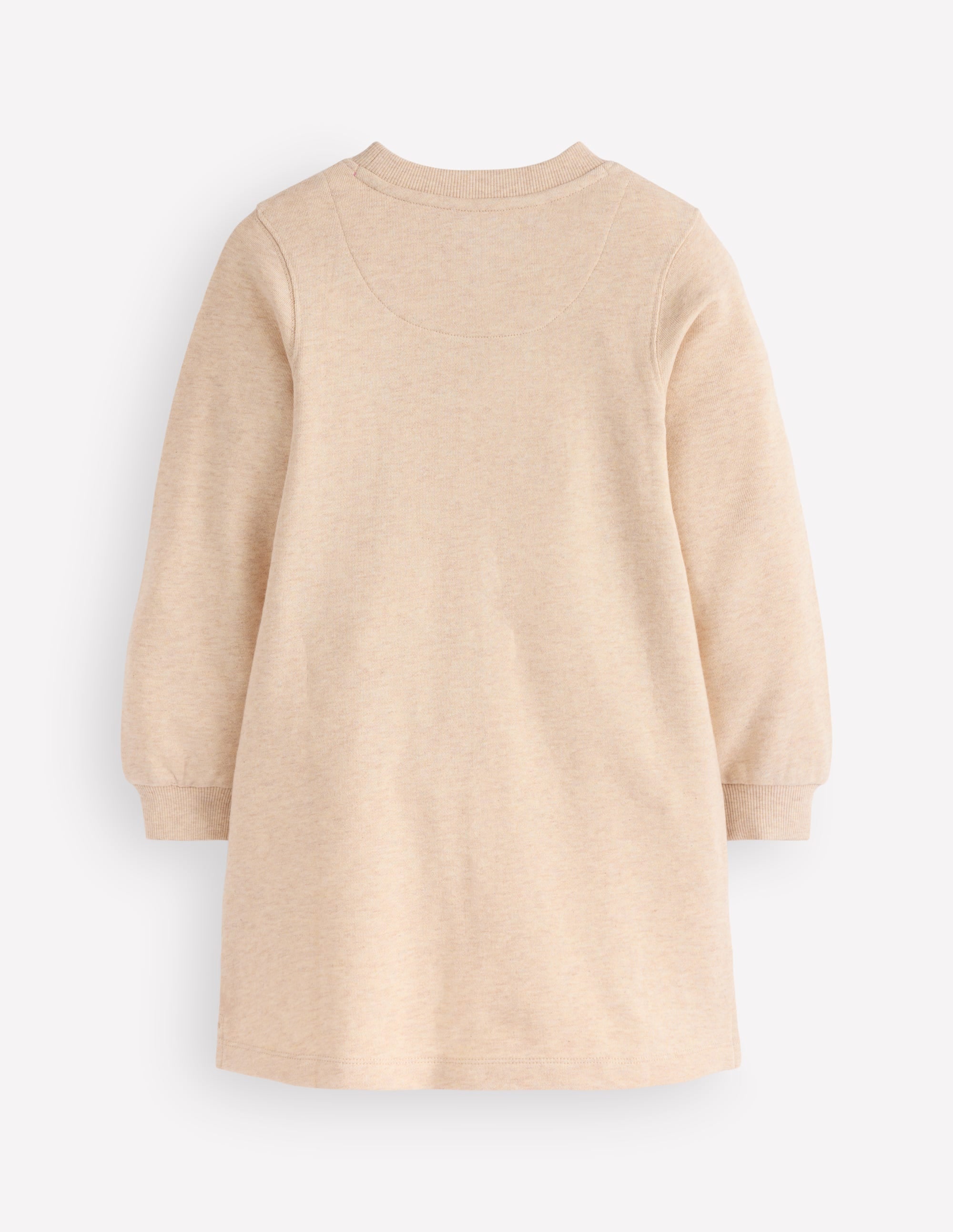 Ida Sweatshirt Appliqué Dress-Oatmeal Butterlies - Image 3