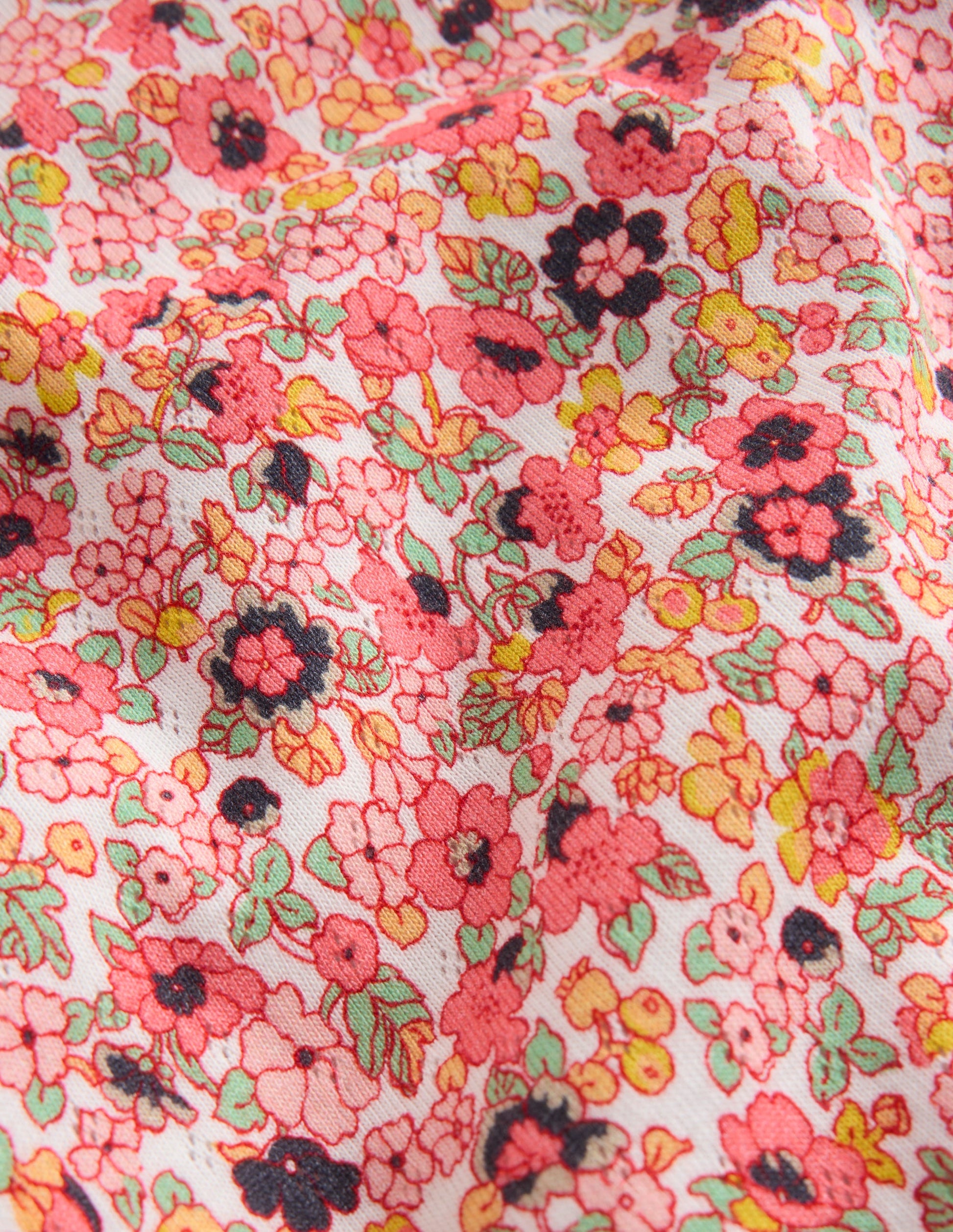 Long Sleeve Pointelle Top-Pink Floral-3