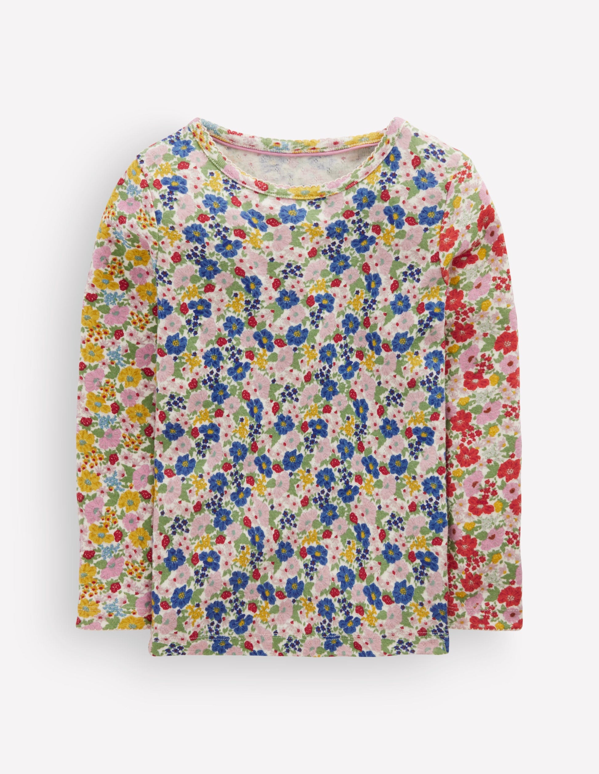 Long Sleeve Pointelle Top-Hotchpotch Floral-1