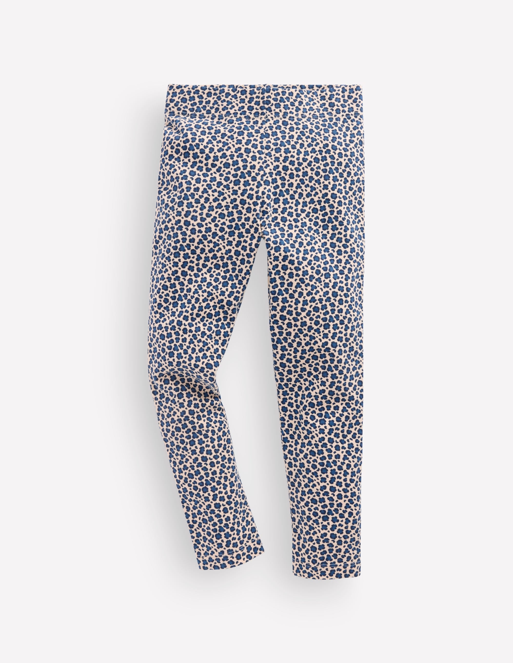 Fun Leggings-Calico White/ Blue Leopard - Image 1