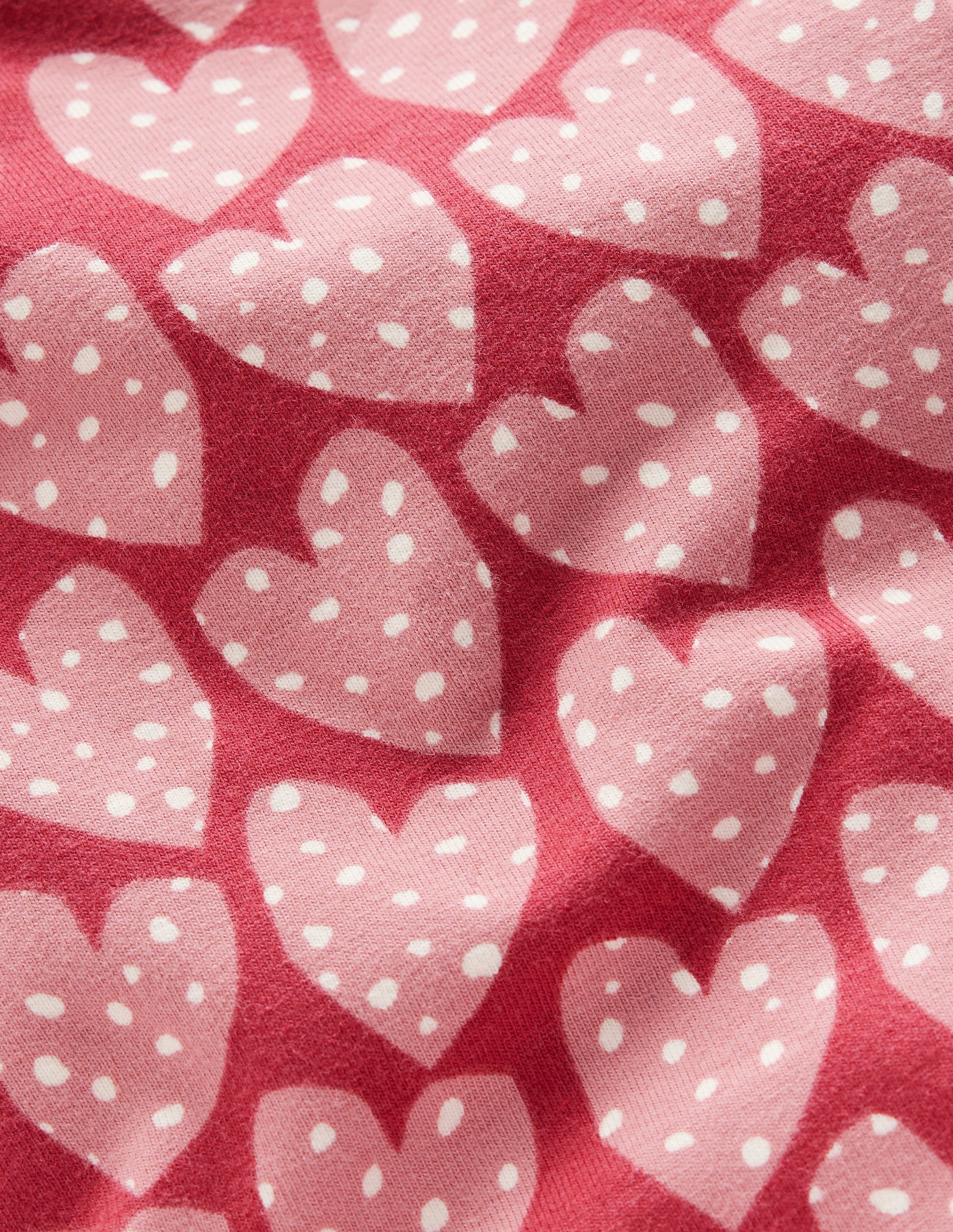 Fun Leggings-Red Earth Spotty Hearts-3