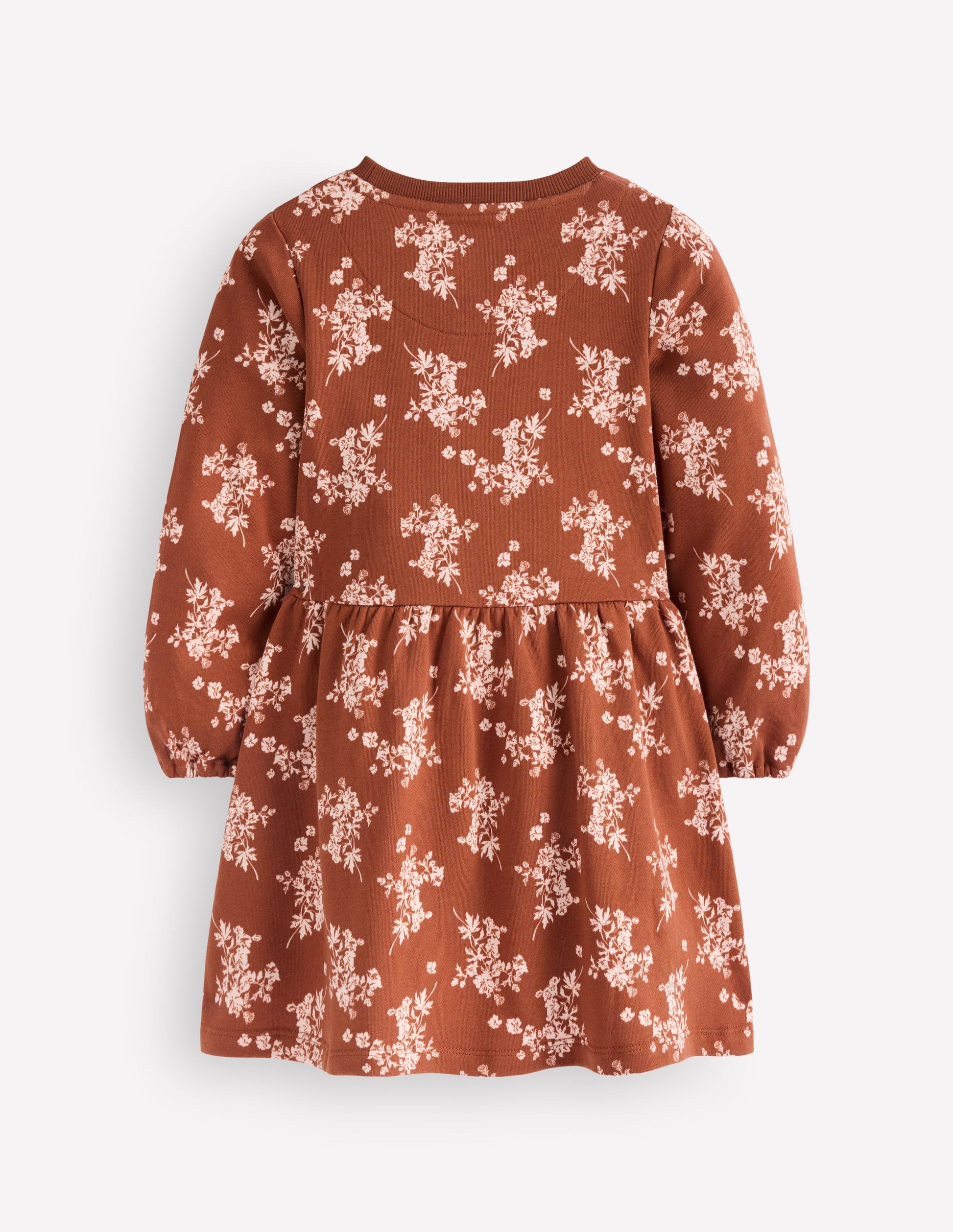 Minna Sweatshirt Dress-Brown  Floral-2