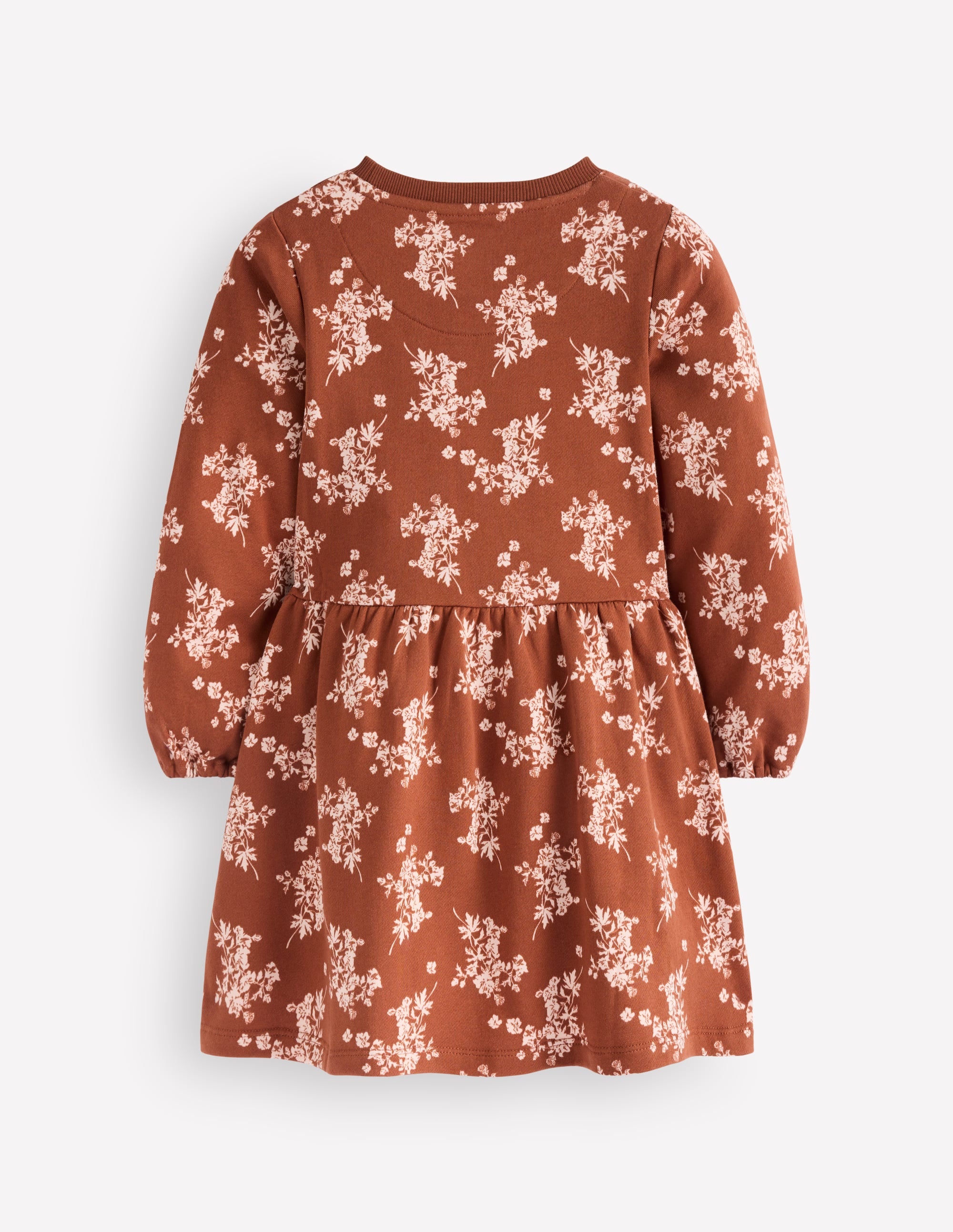 Minna Sweatshirt Dress-Brown  Floral - Image 2