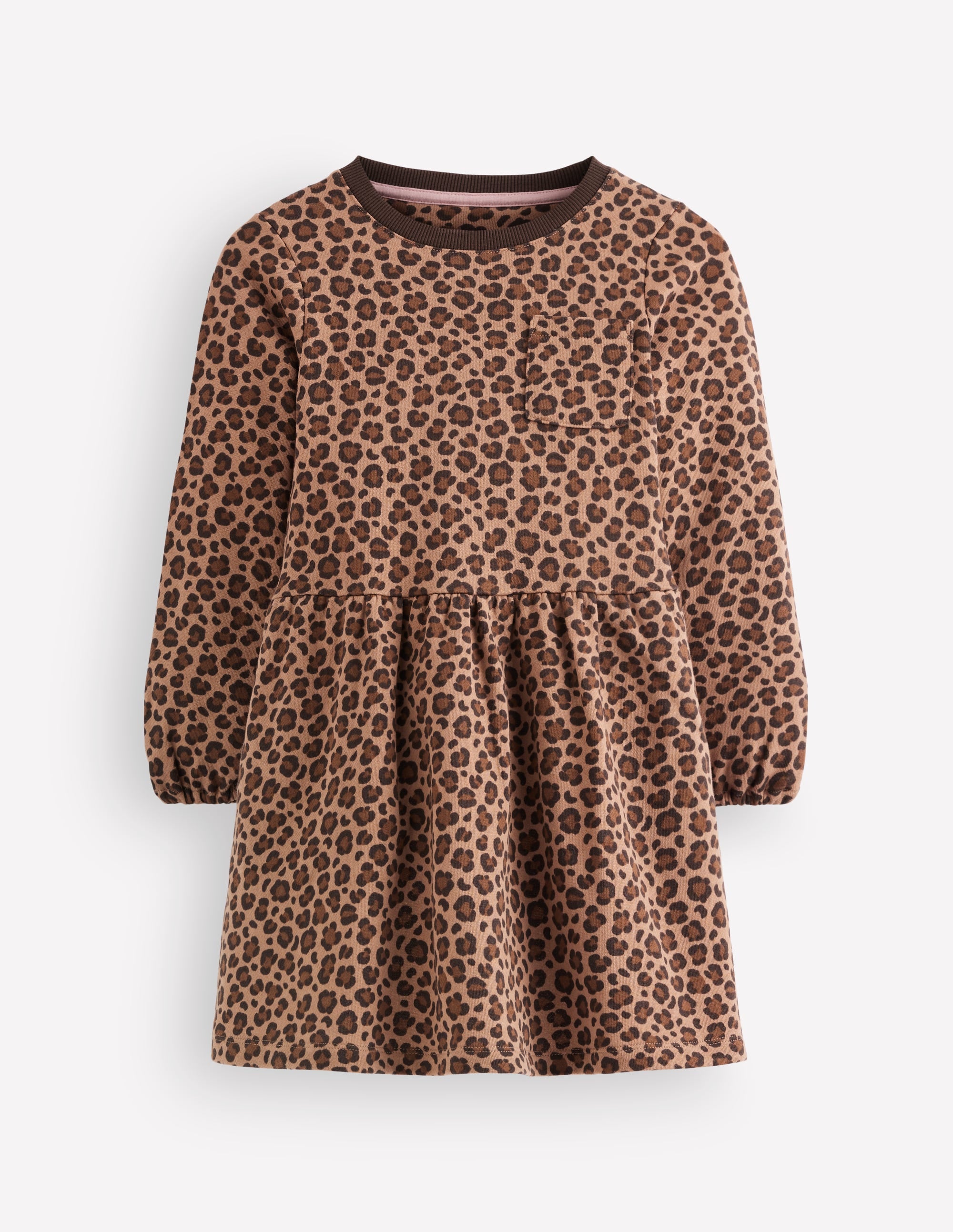Minna Sweatshirt Dress-Leopard - Image 1