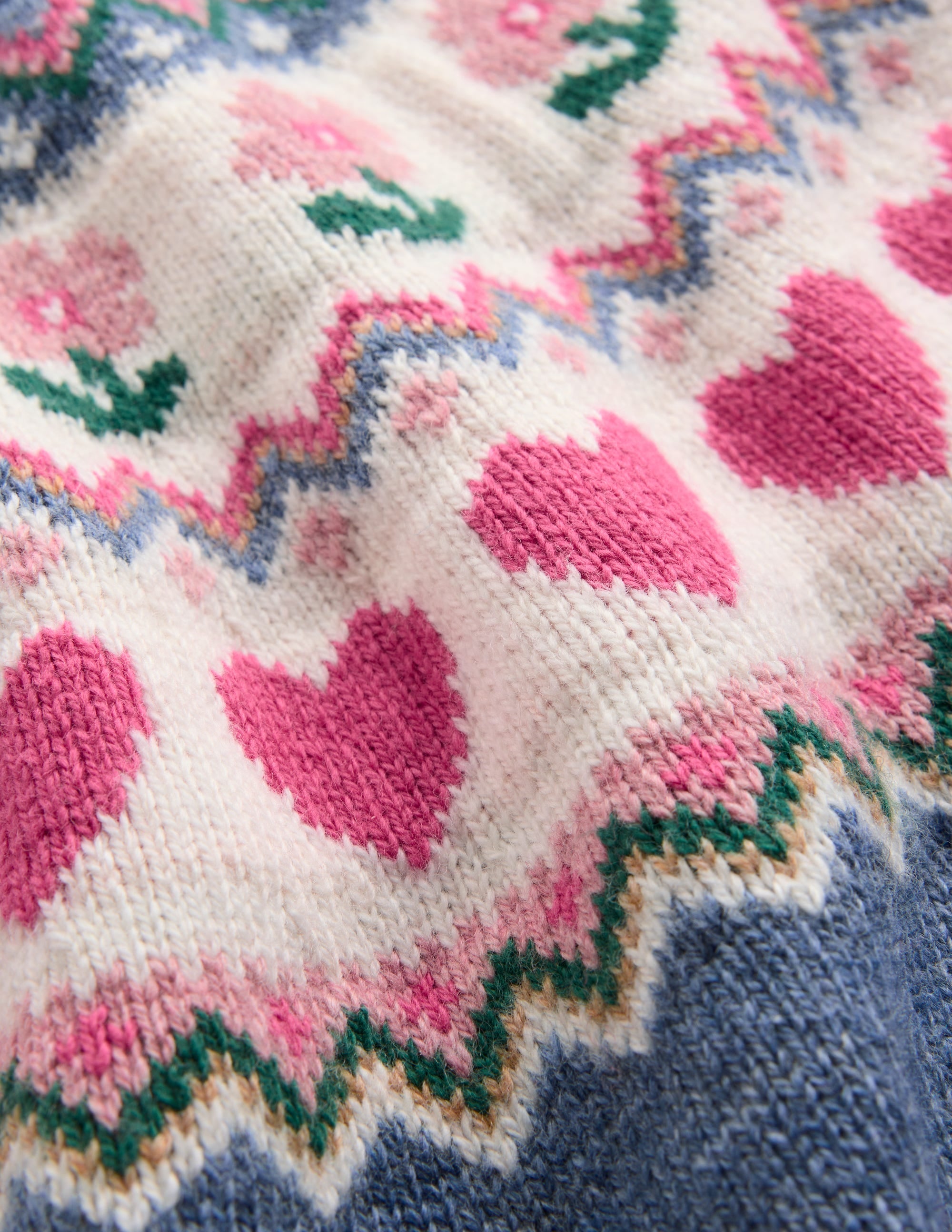Eleanor Fair Isle Jumper-Bluejay Marl - Image 4