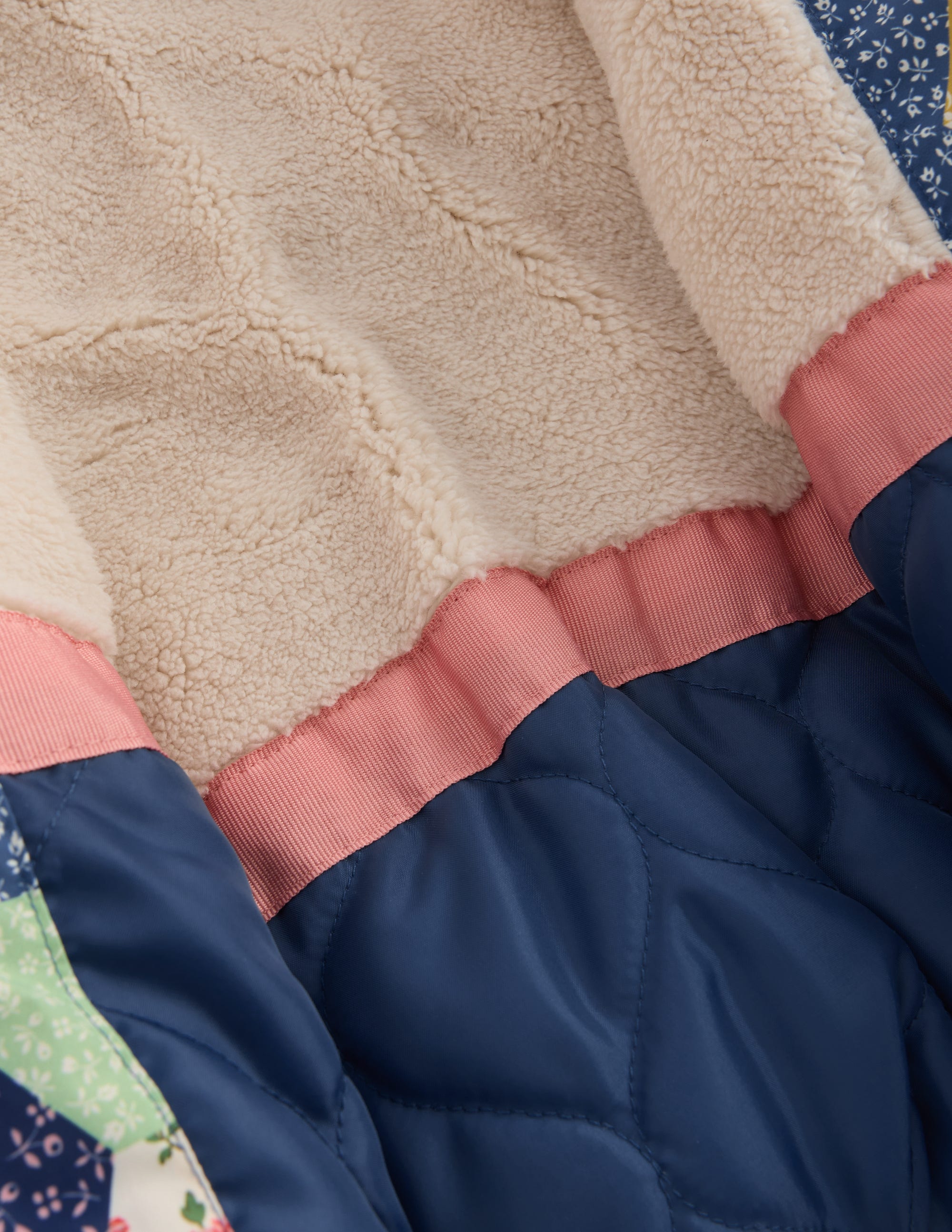 Fun Padded Coat-Patchwork Flowers - Image 6