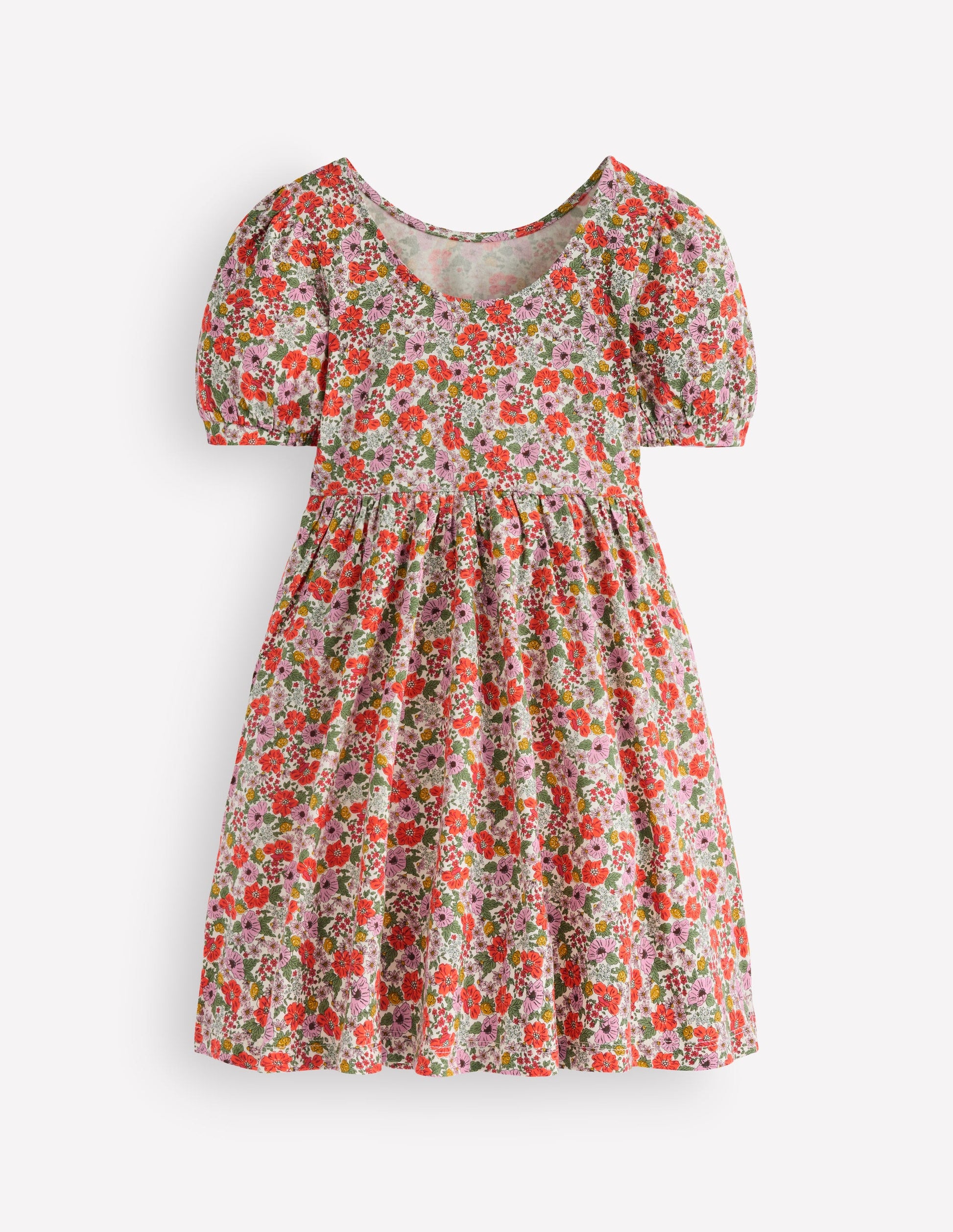 Ballerina Jersey Dress-Multi Florlal-2