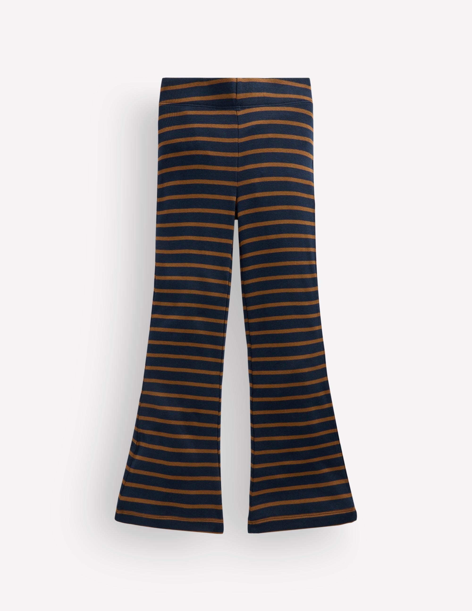 Ribbed Flared Leggings-Navy Stripe - Image 2