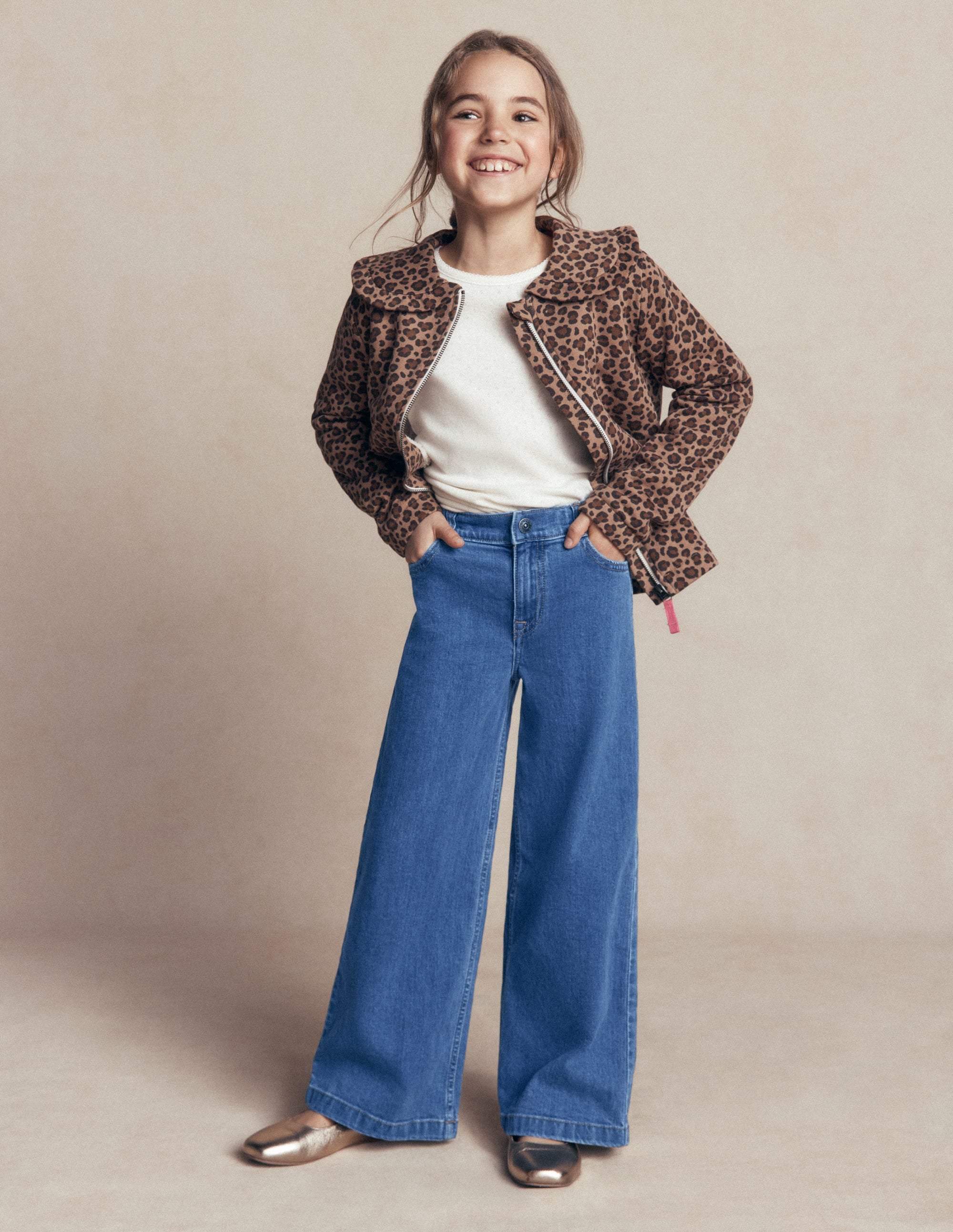Wide Leg Jeans-Mid Vintage Denim - Image 1