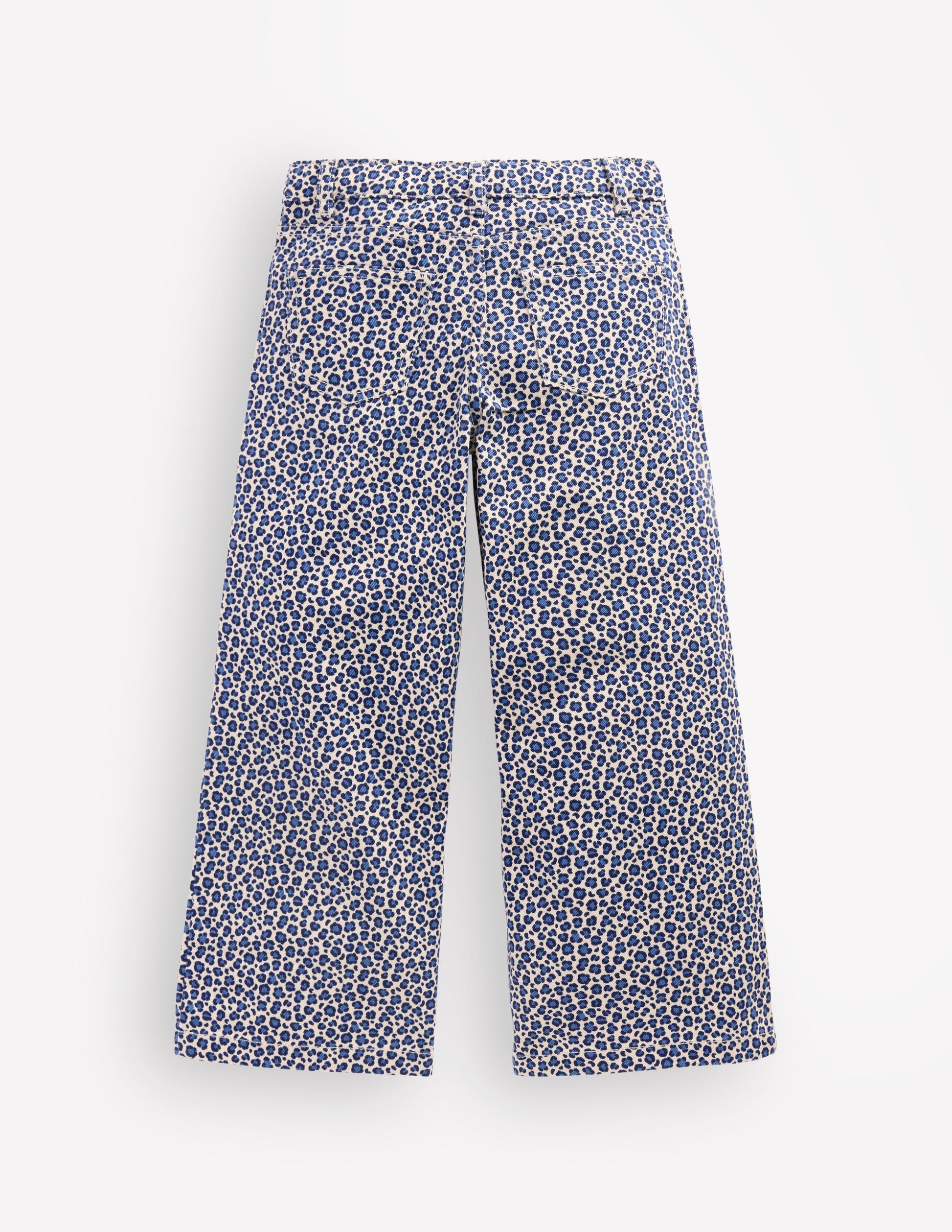 Wide Leg Jeans-Calico White/ Blue Leopard-3