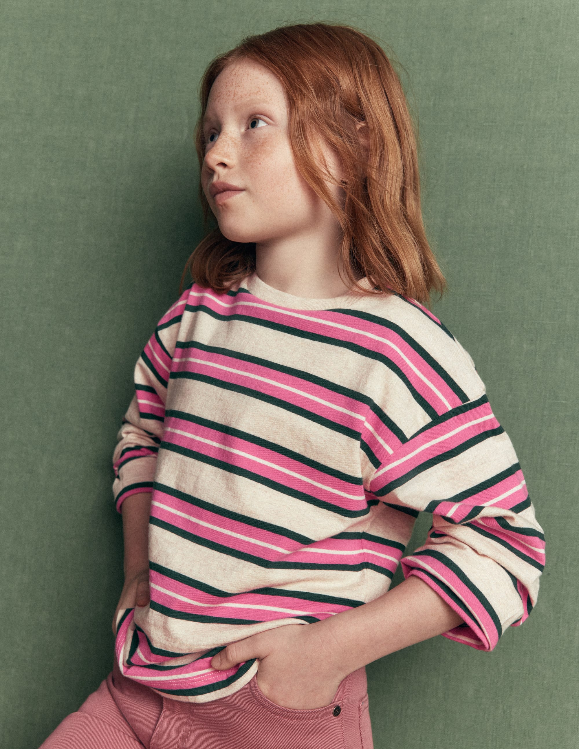 Relaxed Breton-Pink Stripe - Image 1