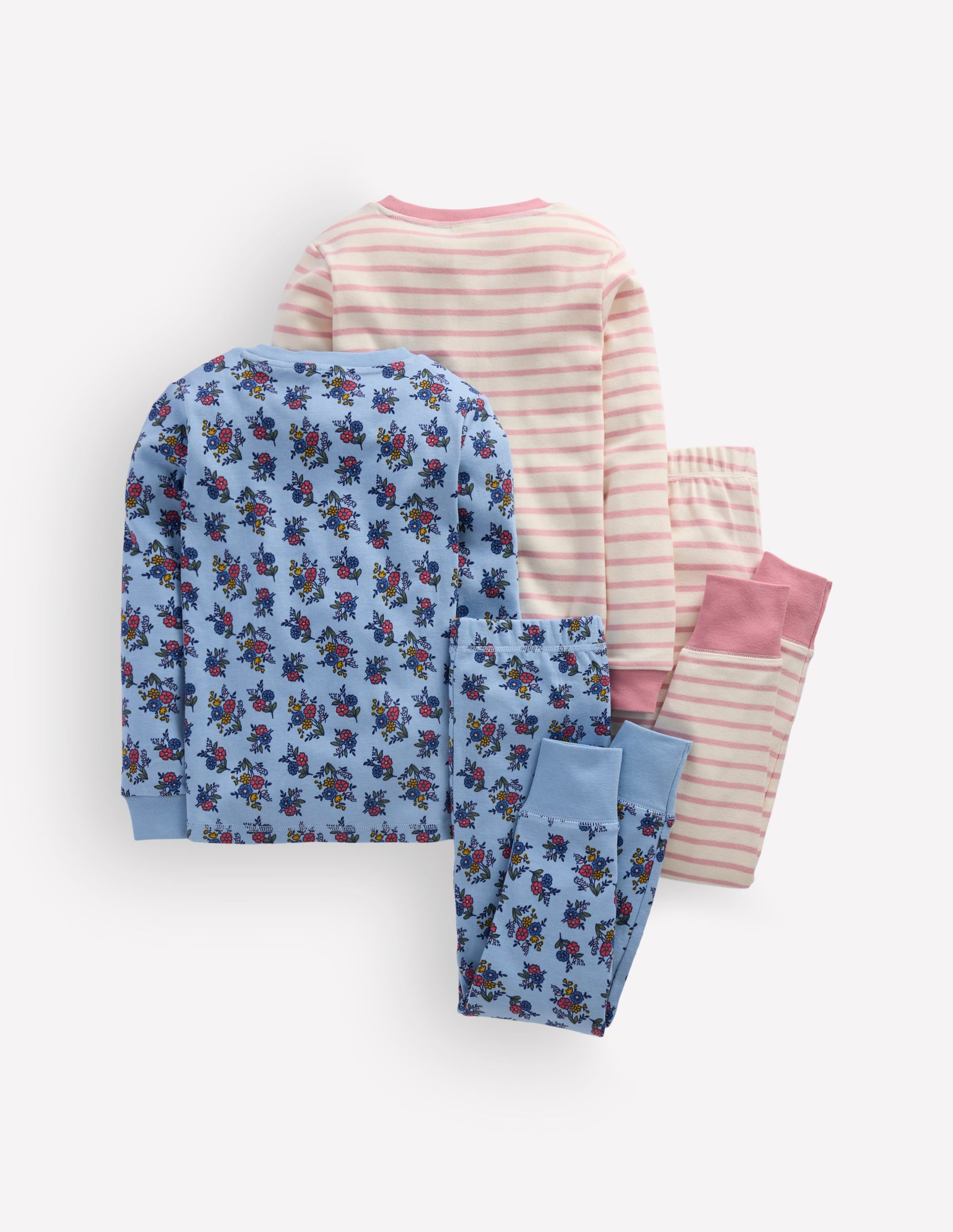 Twin Pack Snug Pyjamas-Floral - Image 2
