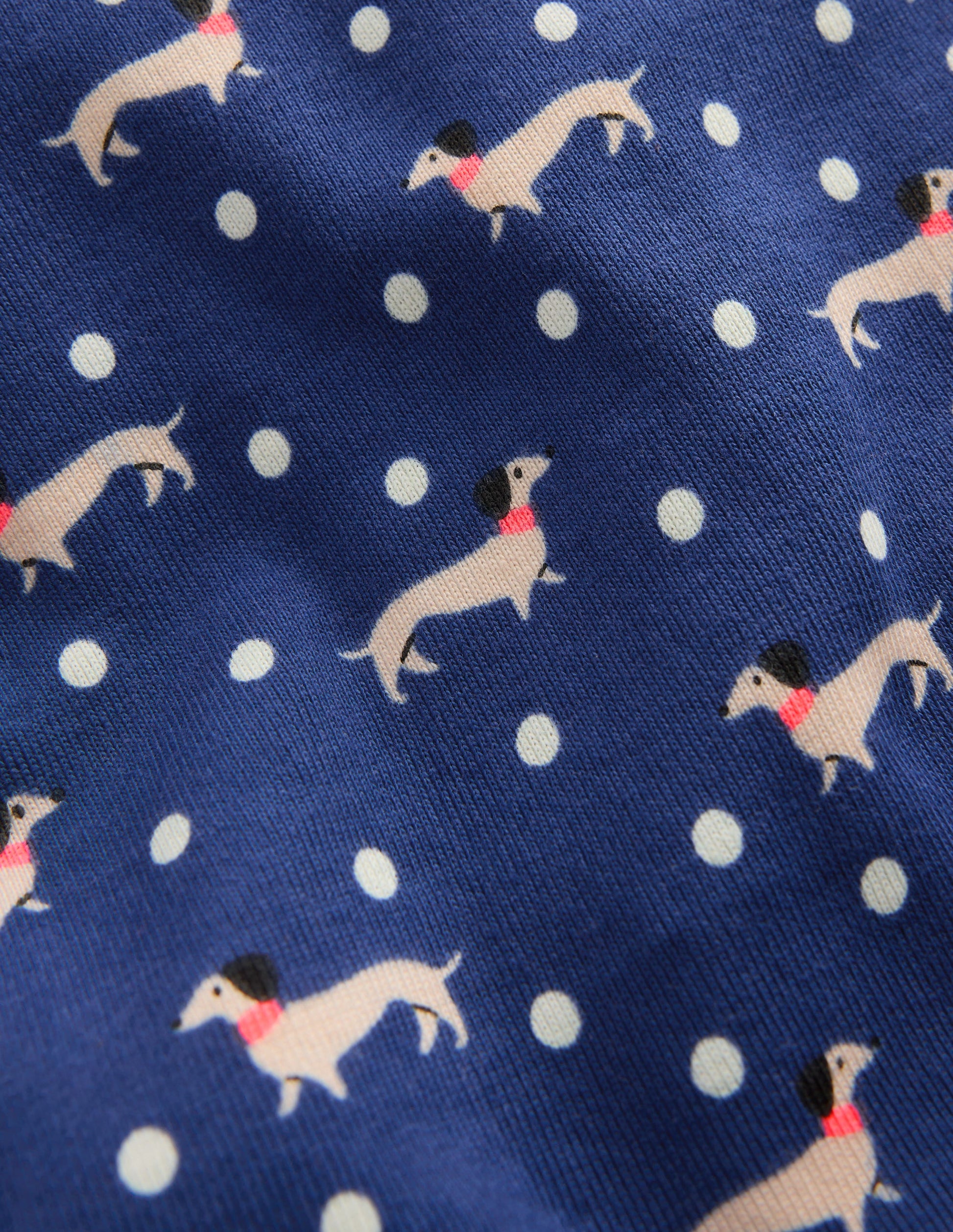 Snug Glow-In-The-Dark Pyjamas-Blue Spotty Dog-3