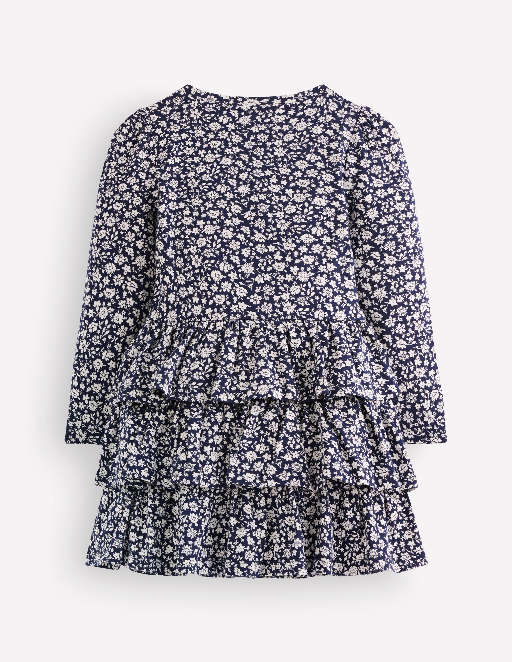 Cora Jersey RaRa Dress-Blue Ditsy - Image 2