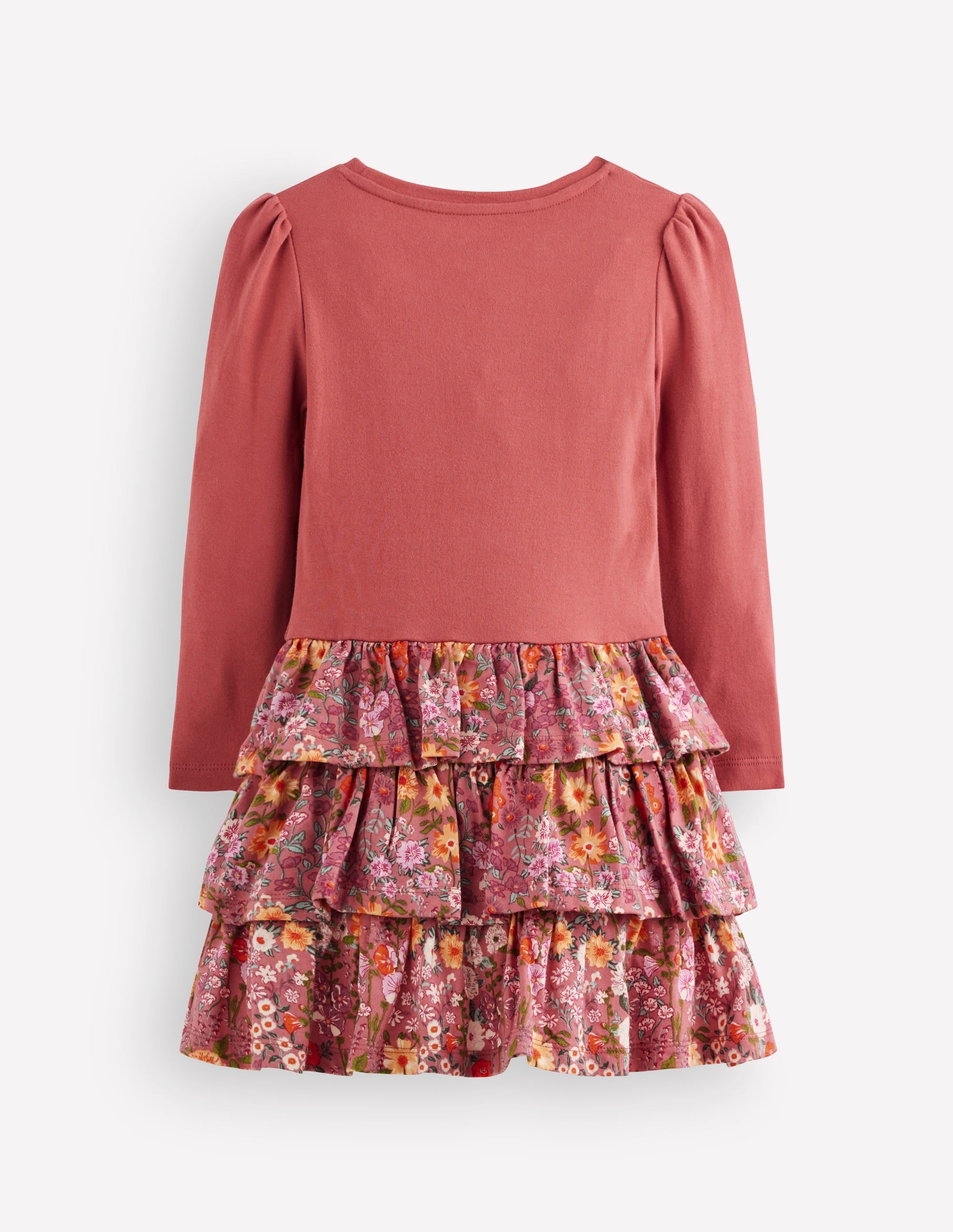 Cora Jersey RaRa Dress-Pink Flower Vine - Image 2