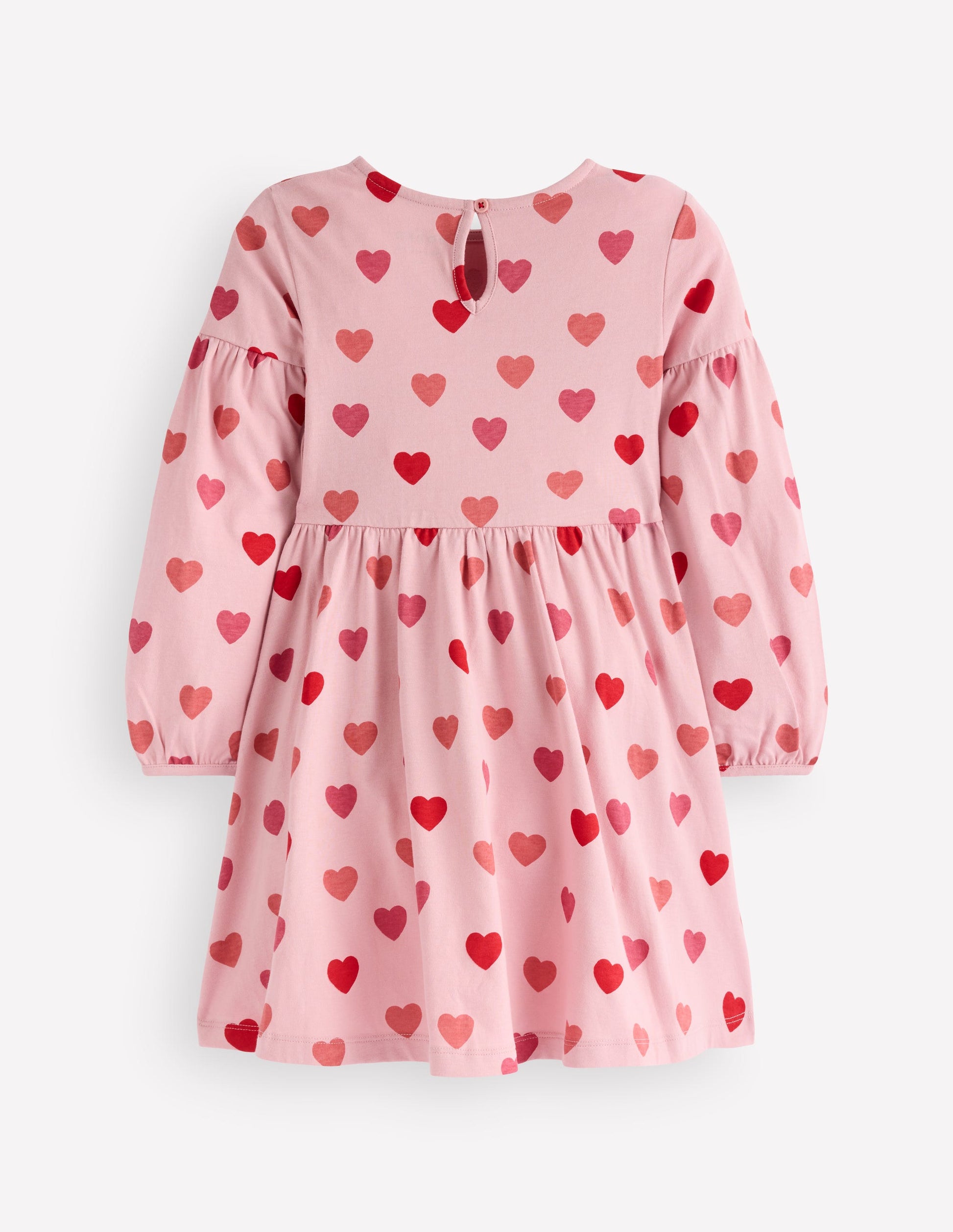 Madeline Blouson Sleeve Dress-Heart Print-2