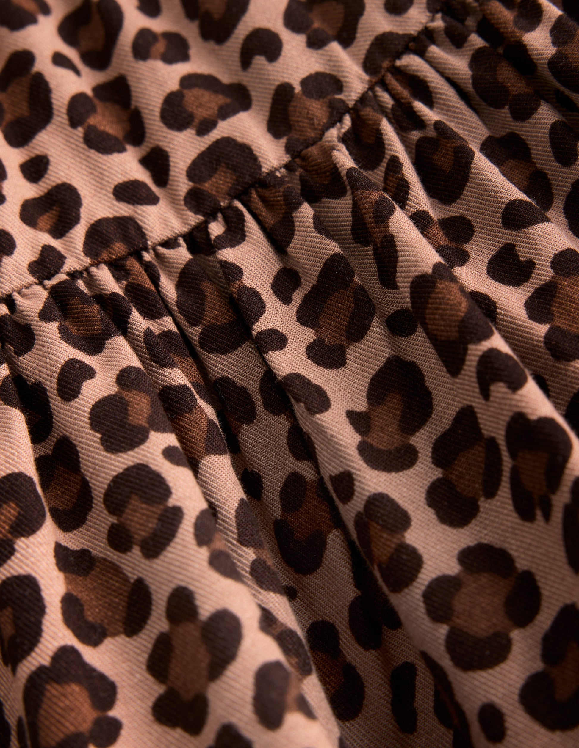 Bow Waist Woven Dress-Leopard Print-3