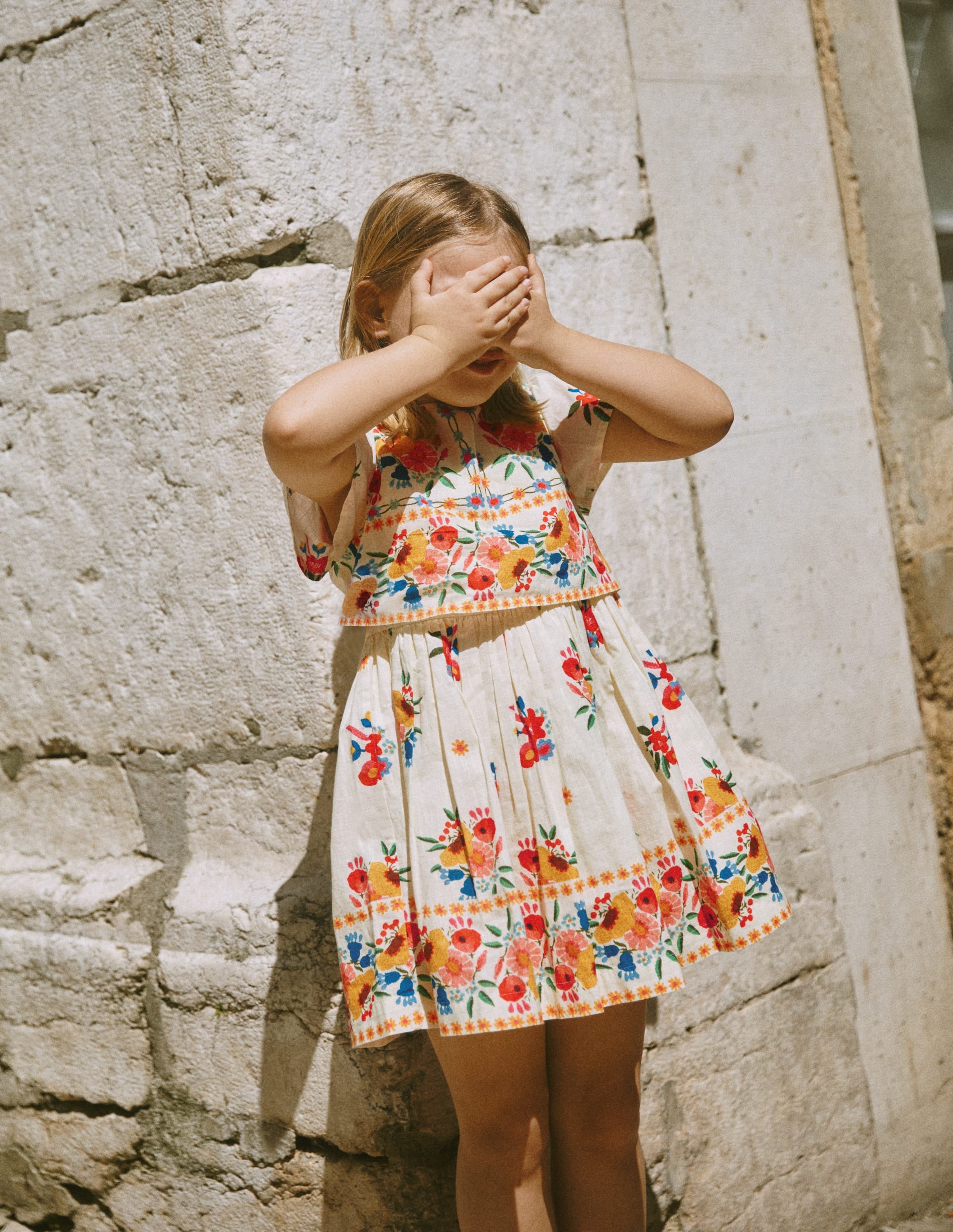 Pretty Cape Dress-Multi Vintage Floral Placement - Image 4