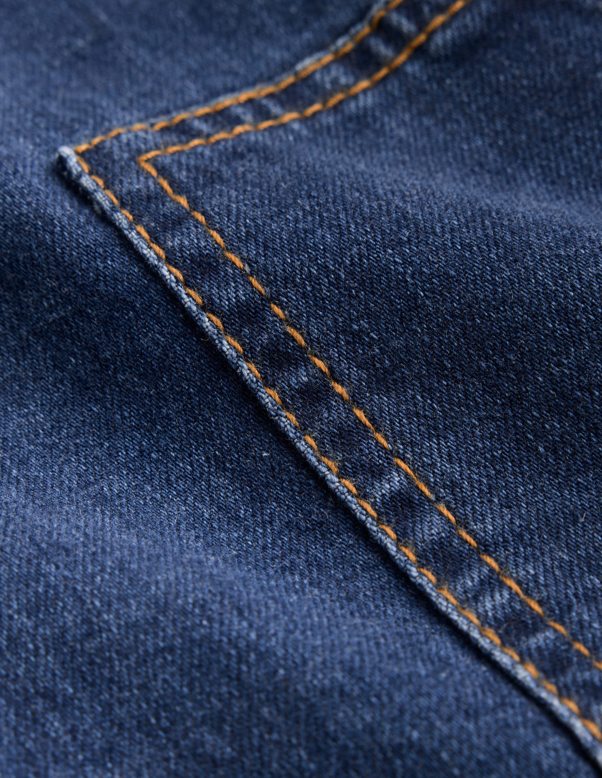 Adeline A-Line Dungaree Dress-Plain Denim-3