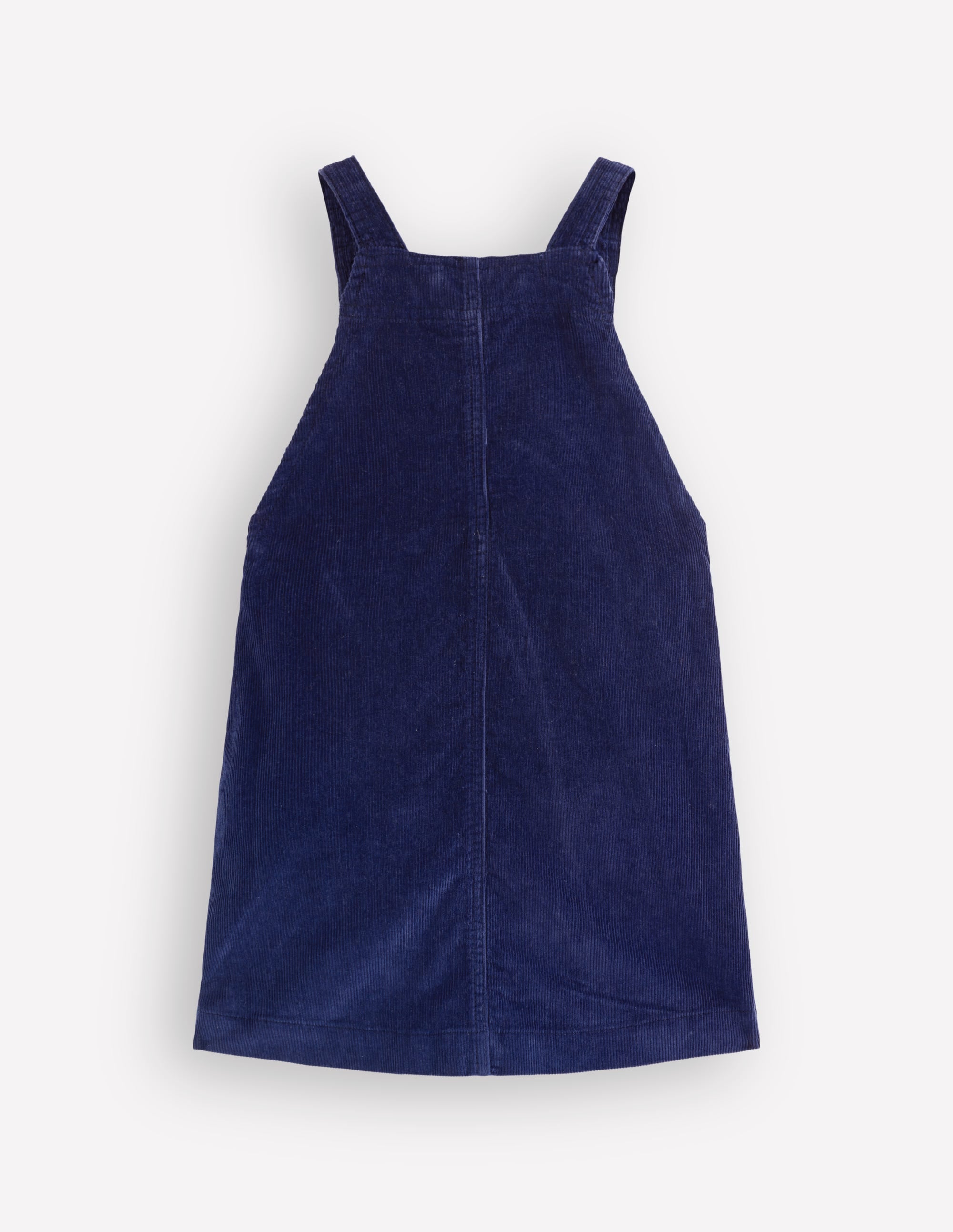 Adeline A-Line Dungaree Dress-Navy Cord - Image 2