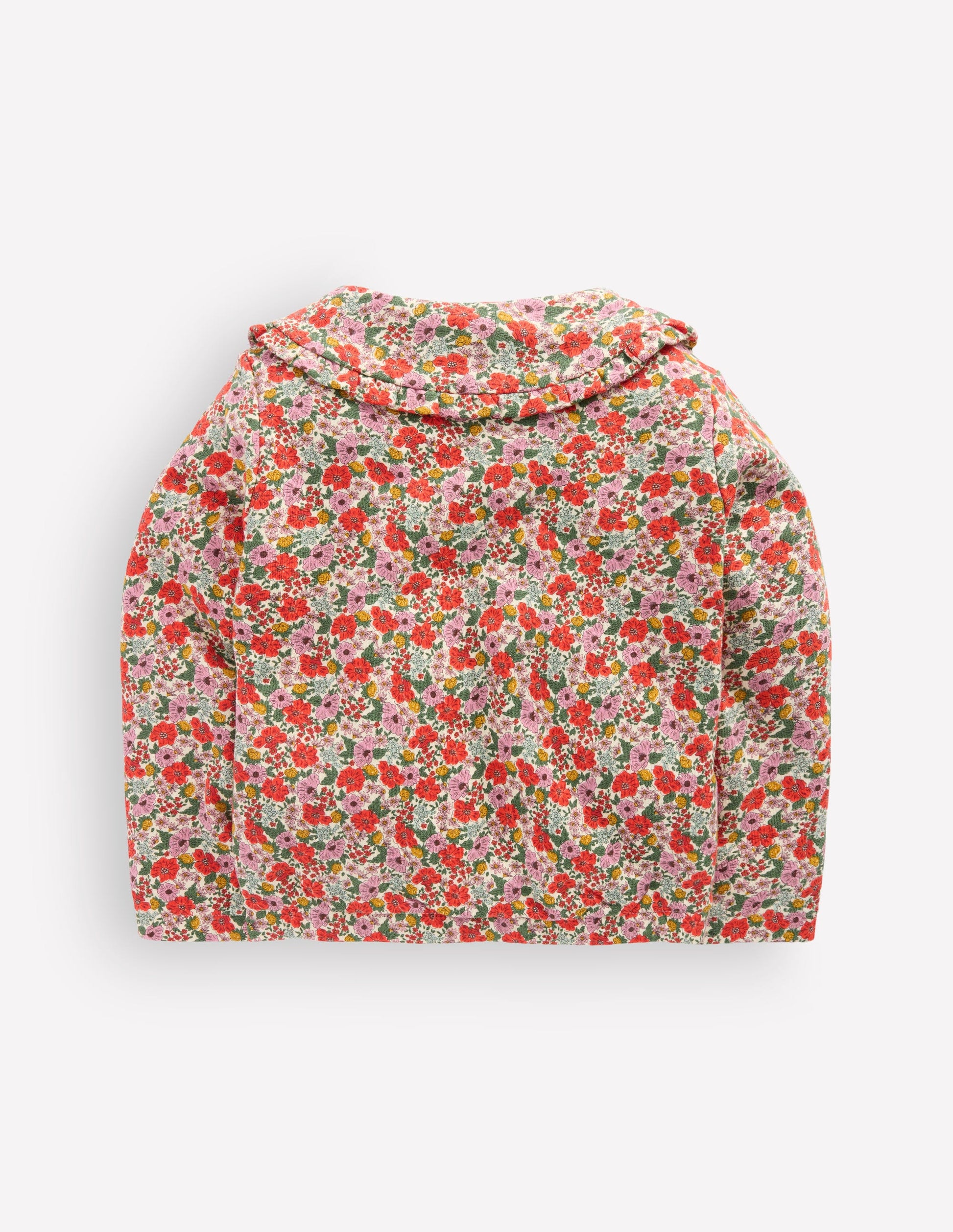 Printed Collared Zip-through-Floral-3