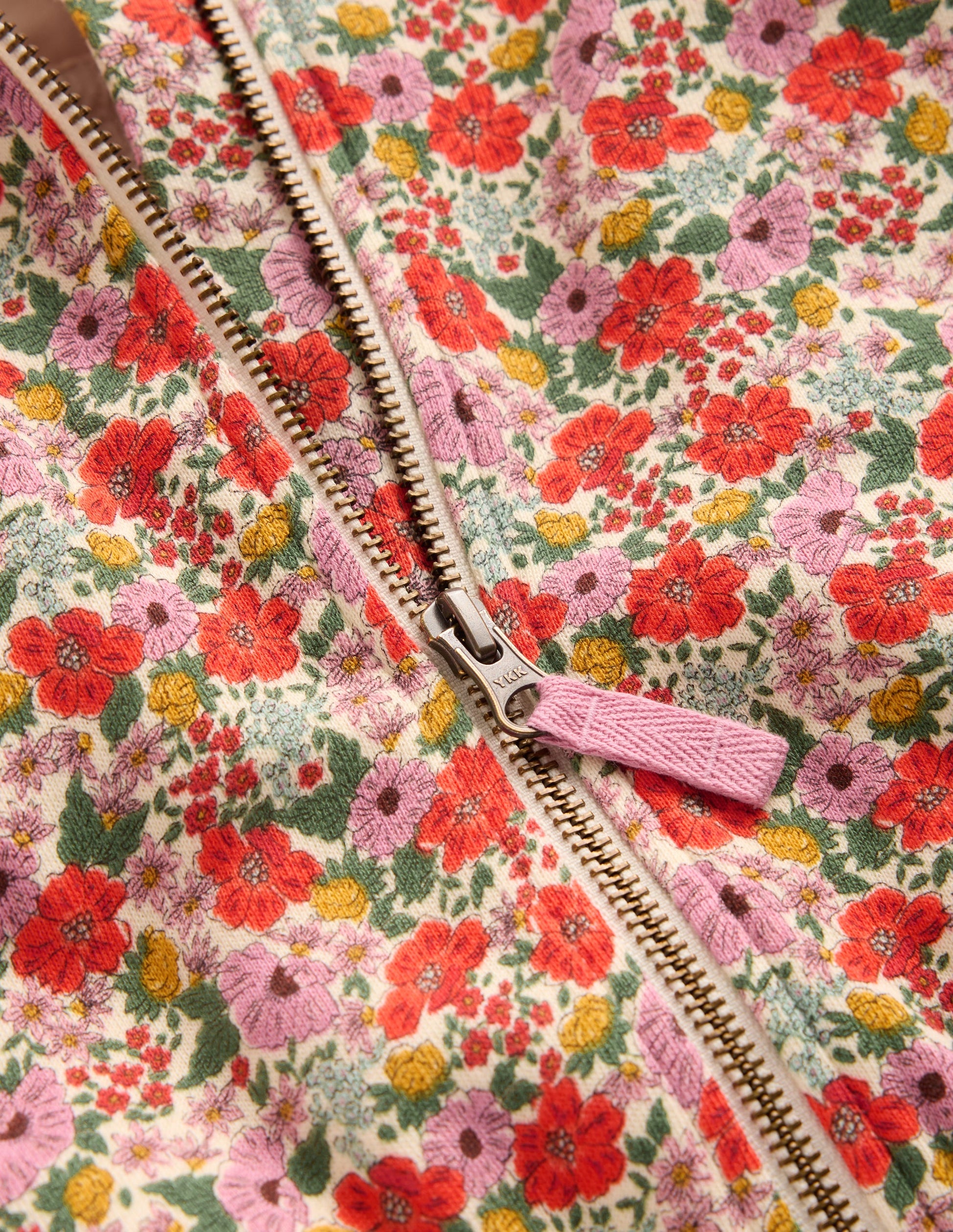 Printed Collared Zip-through-Floral-4